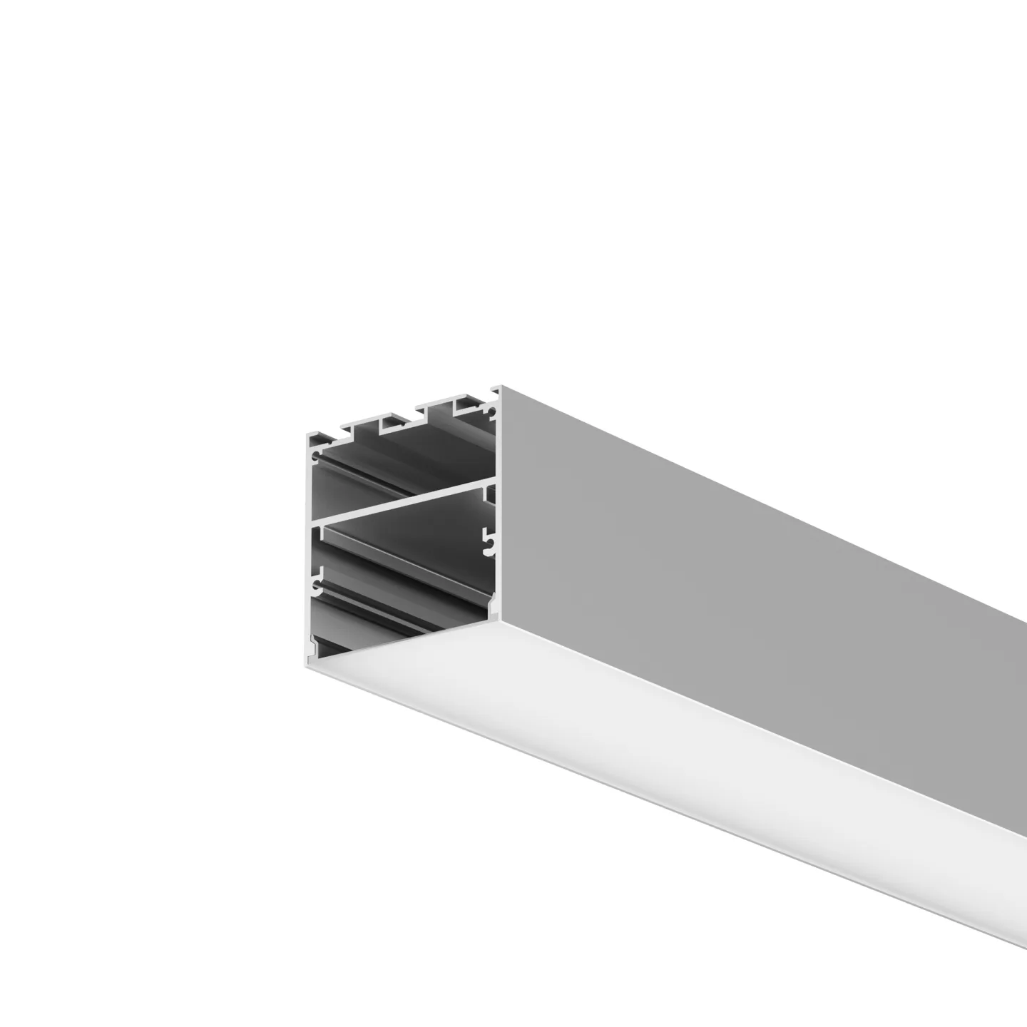 Led Strip Алюминиевый профиль накладной-подвесной 50x50 (Серебро, 3 м), ALM-5050T-S-3M 633007 — главное фото товара