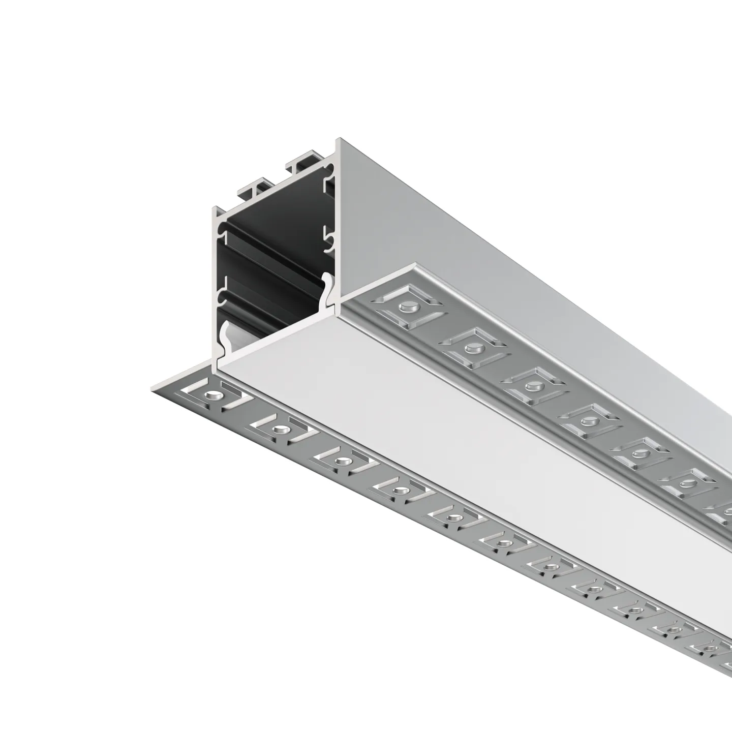 Led Strip Алюминиевый профиль встраиваемый скрытого монтажа 71x35 (Серебро, 2 м), ALM-7135-S-2M — главное фото товара