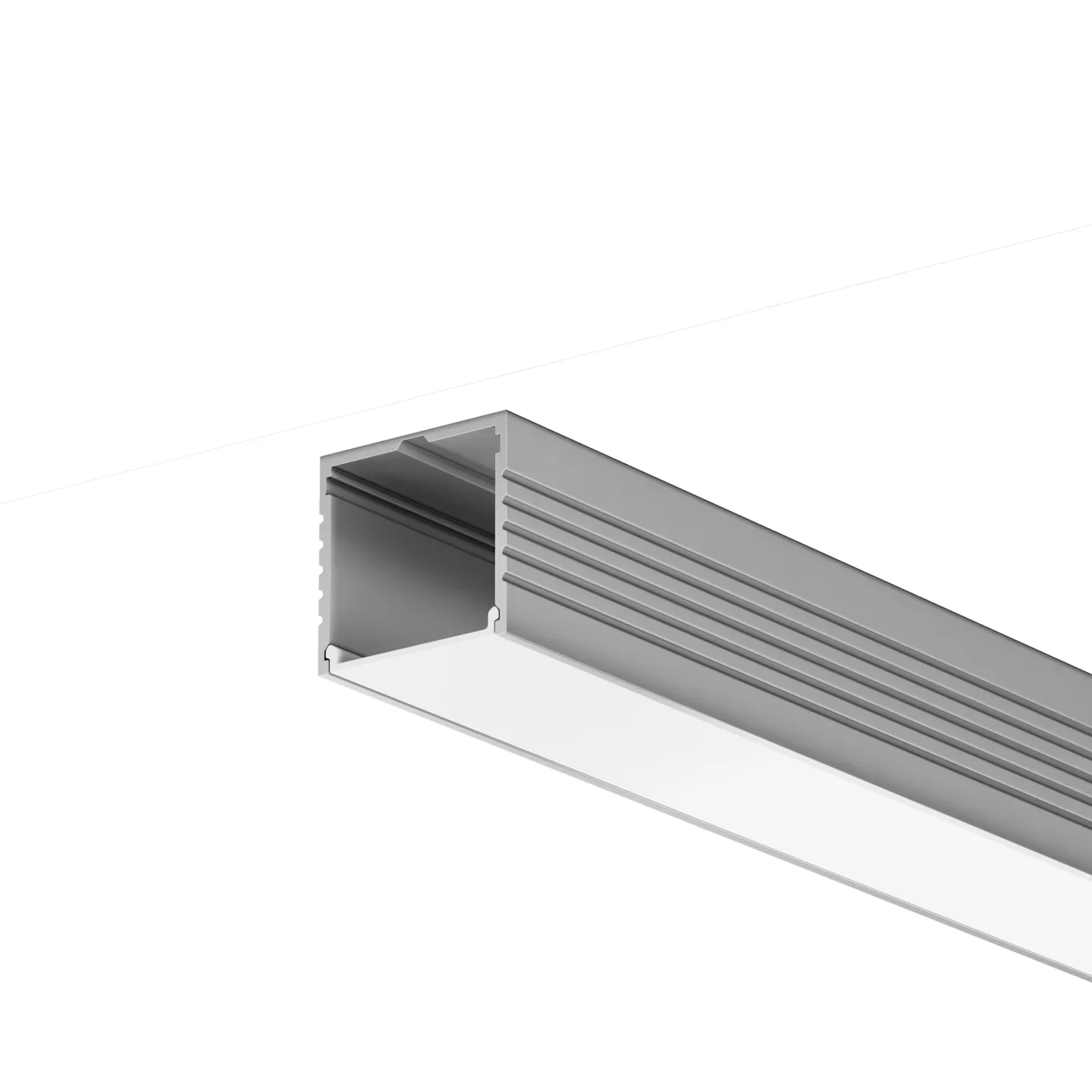 Led Strip Алюминиевый профиль накладной 35x35 (Серебро, 2 м), ALM-3535AT-S-2M 631008 — главное фото товара
