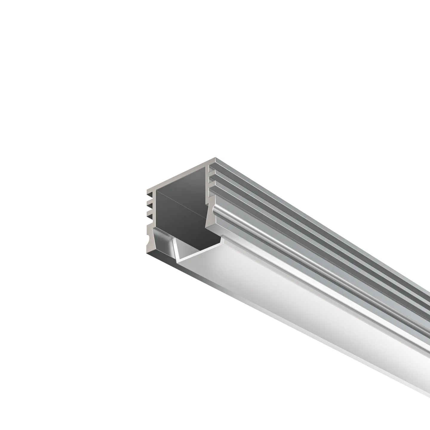 Led Strip Алюминиевый профиль накладной 16x12 (Серебро, 2 м), ALM-005-S-2M 631012 — главное фото товара