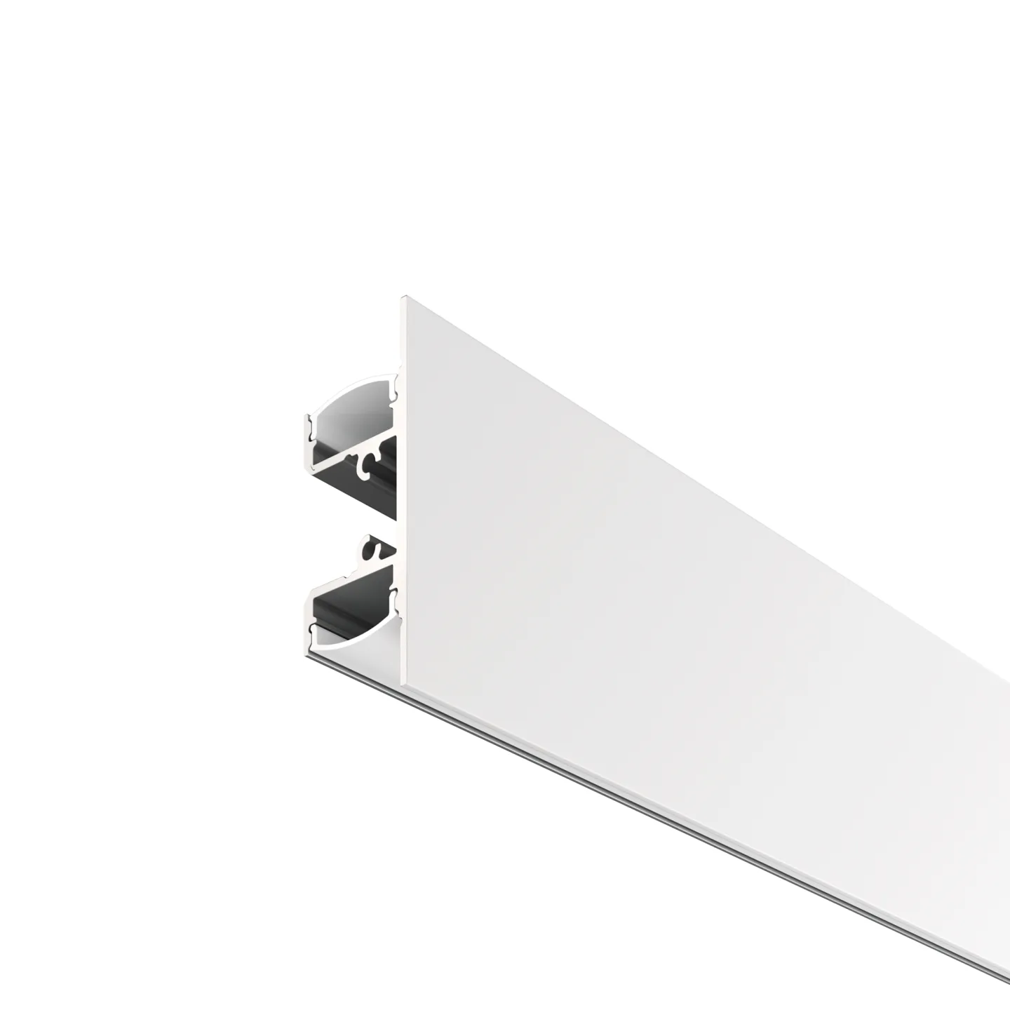 Led Strip Алюминиевый профиль накладной 18x48 (Белый, 2 м), ALM-1848-W-2M — главное фото товара