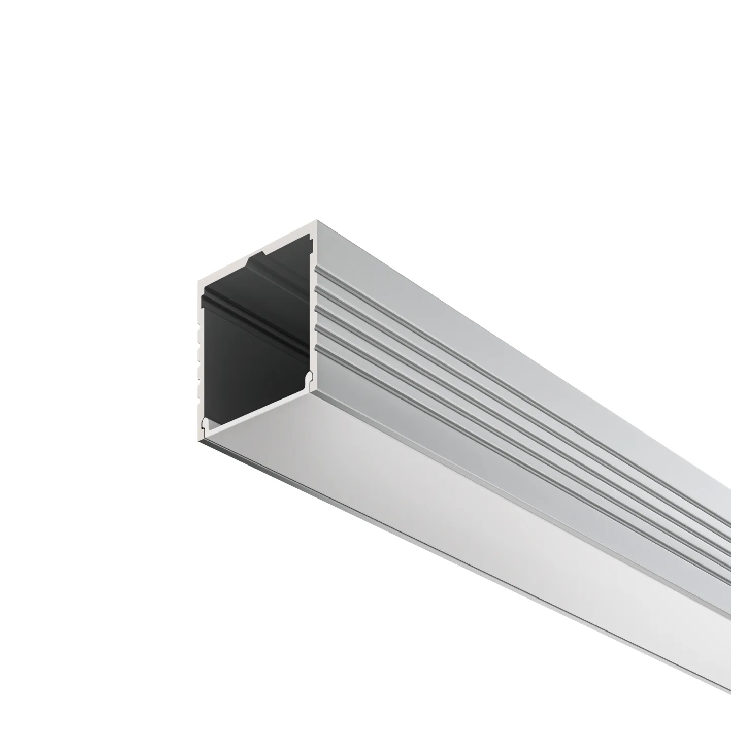 Led Strip Алюминиевый профиль накладной 35x35 (Серебро, 2 м), ALM-3535A-S-2M — главное фото товара