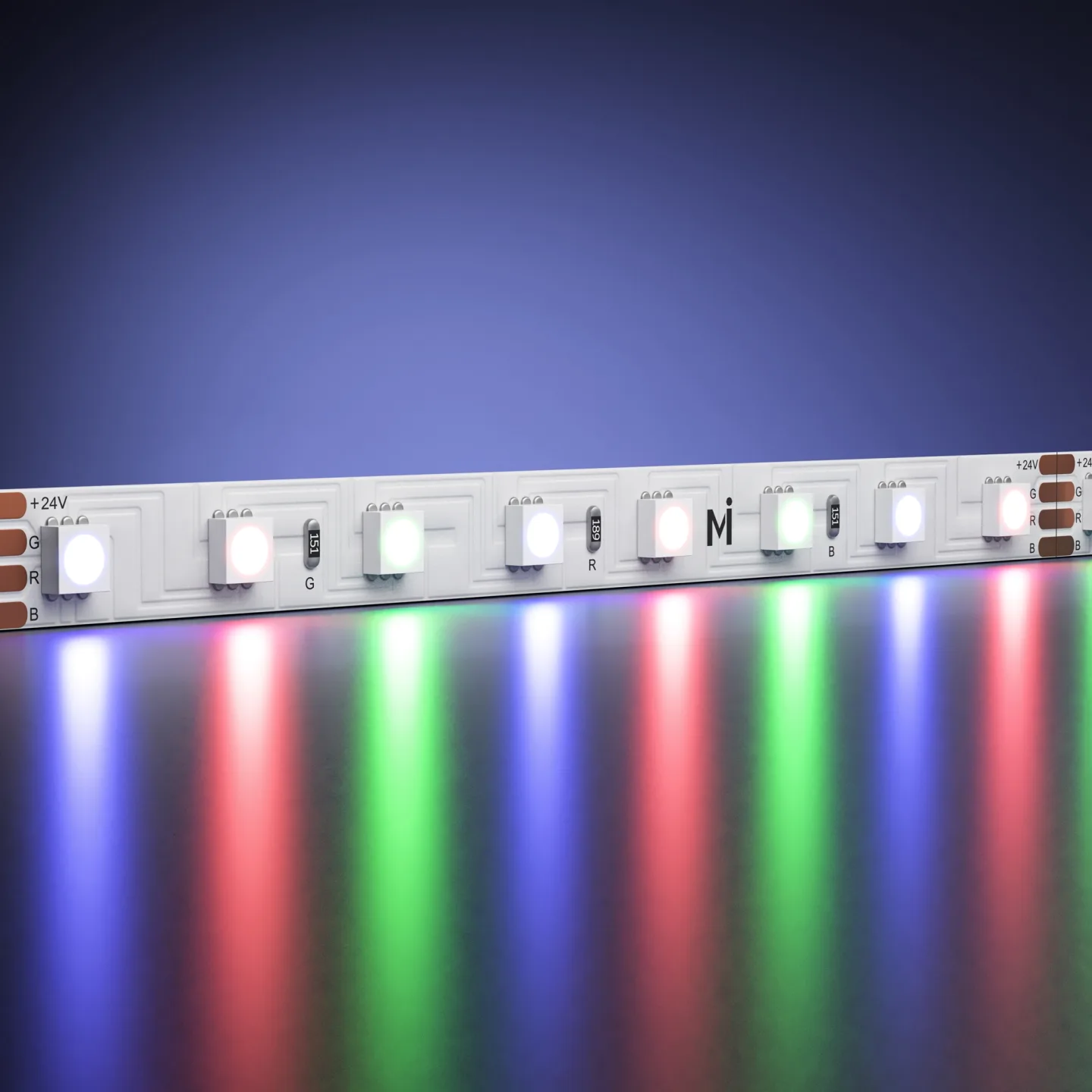 Led Strip Светодиодная лента Ультра 24В 3838 8Вт/м Цветная (RGB) 5м IP 20 201130 — главное фото товара