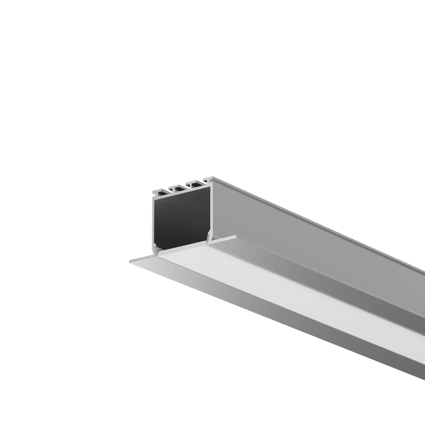 Led Strip Алюминиевый профиль встраиваемый 46x25 мм (Серебро, 2 м), ALM-4625-S-2M 632001 — главное фото товара