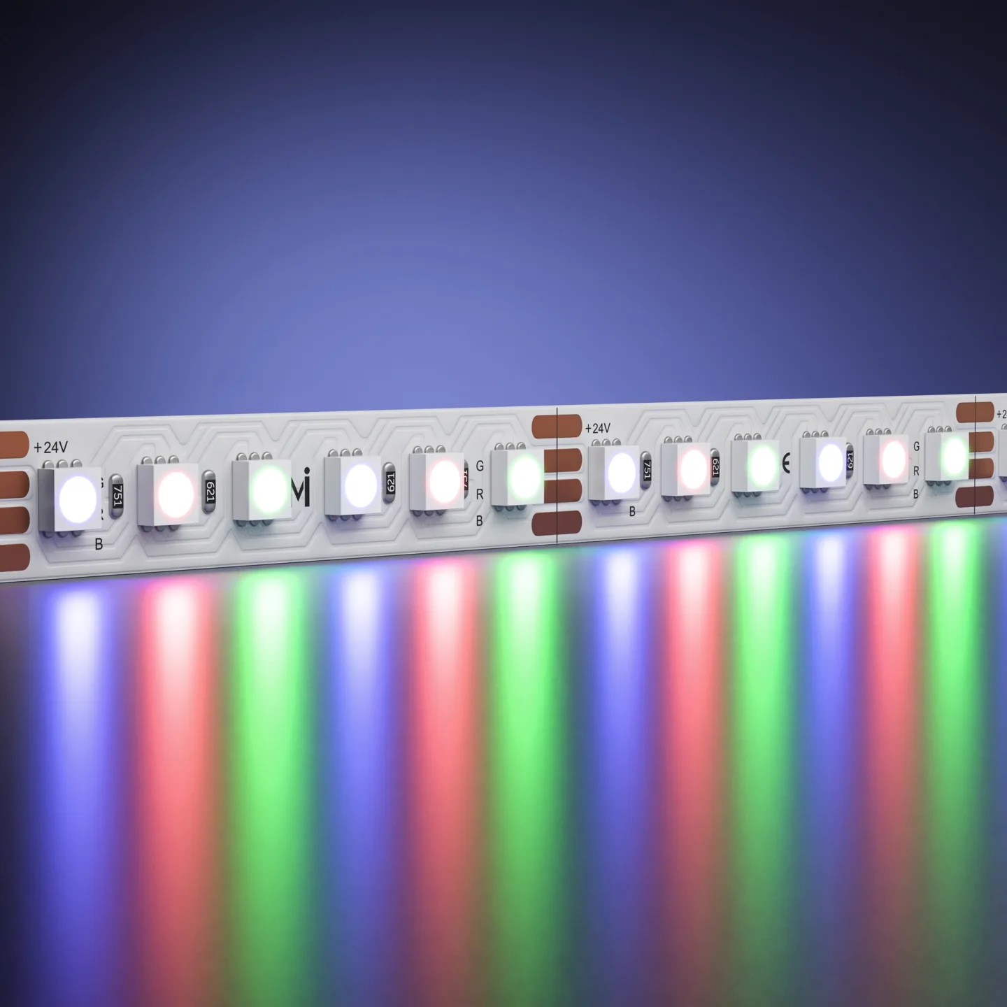 Led Strip Светодиодная лента Ультра 24В 3838 14,4Вт/м Цветная (RGB) 5м IP 20 201131 — главное фото товара