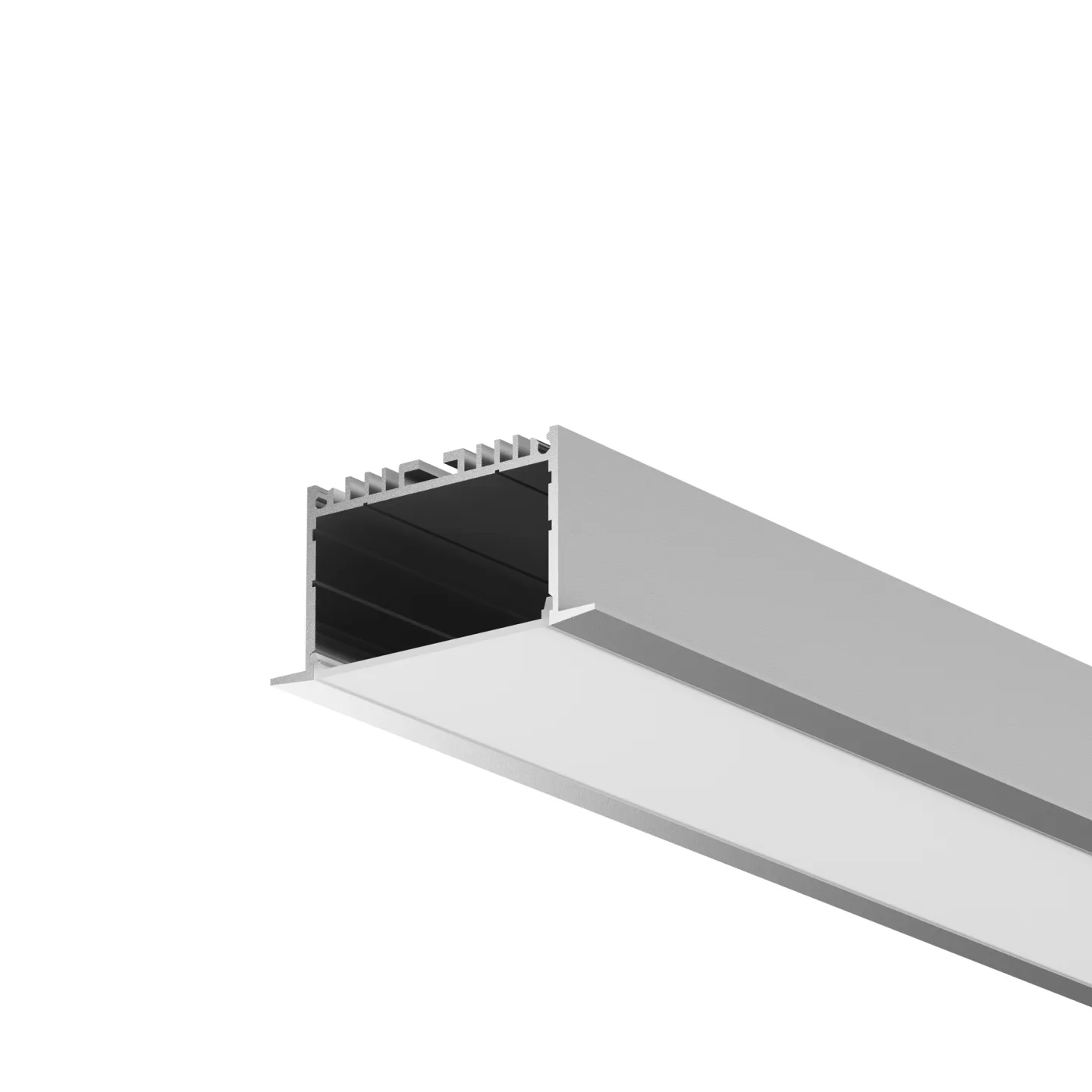 Led Strip Алюминиевый профиль встраиваемый 63x32 мм (Серебро, 2 м), ALM-6332-S-2M 632004 — главное фото товара