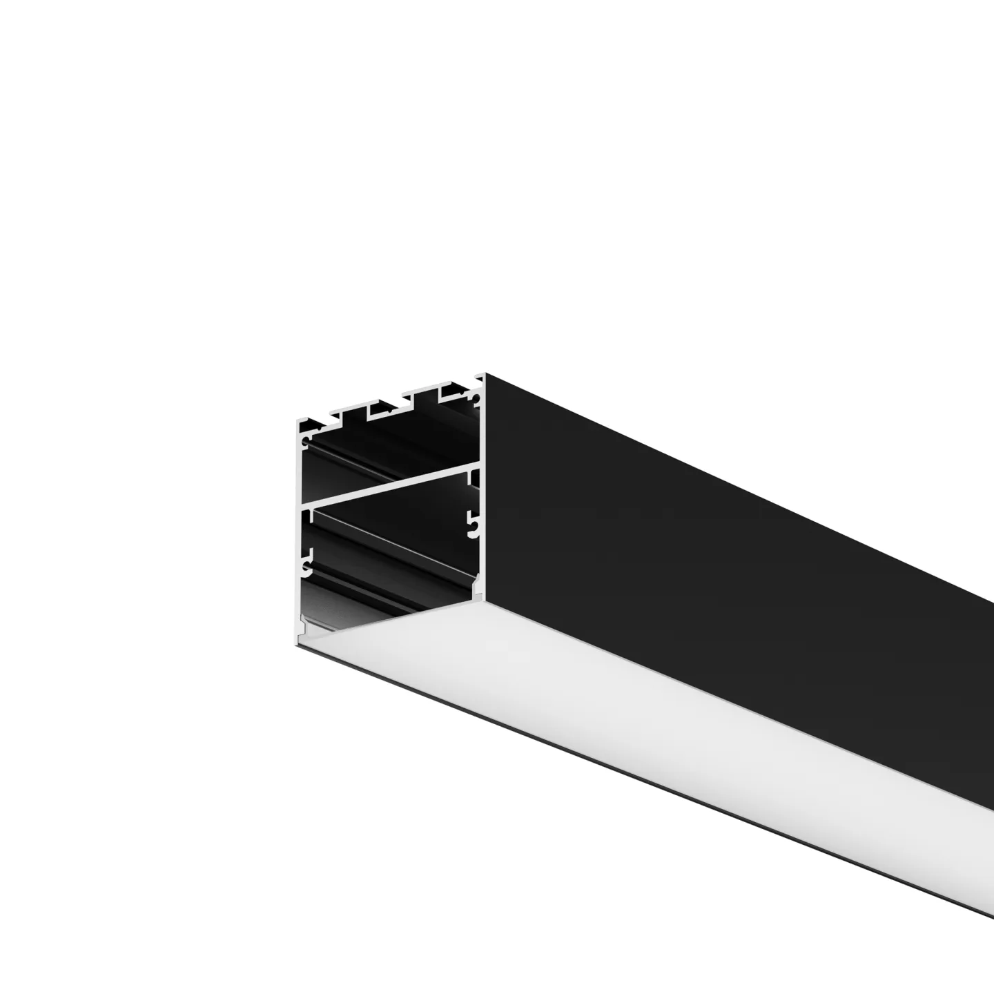 Led Strip Алюминиевый профиль накладной-подвесной 50x50 (Черный, 3 м), ALM-5050T-B-3M 633009 — главное фото товара
