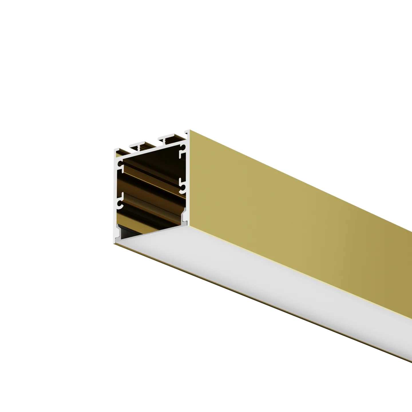 Led Strip Алюминиевый профиль накладной-подвесной 35x35 (Латунь, 2 м), ALM-3535BT-BR-2M 633005 — главное фото товара