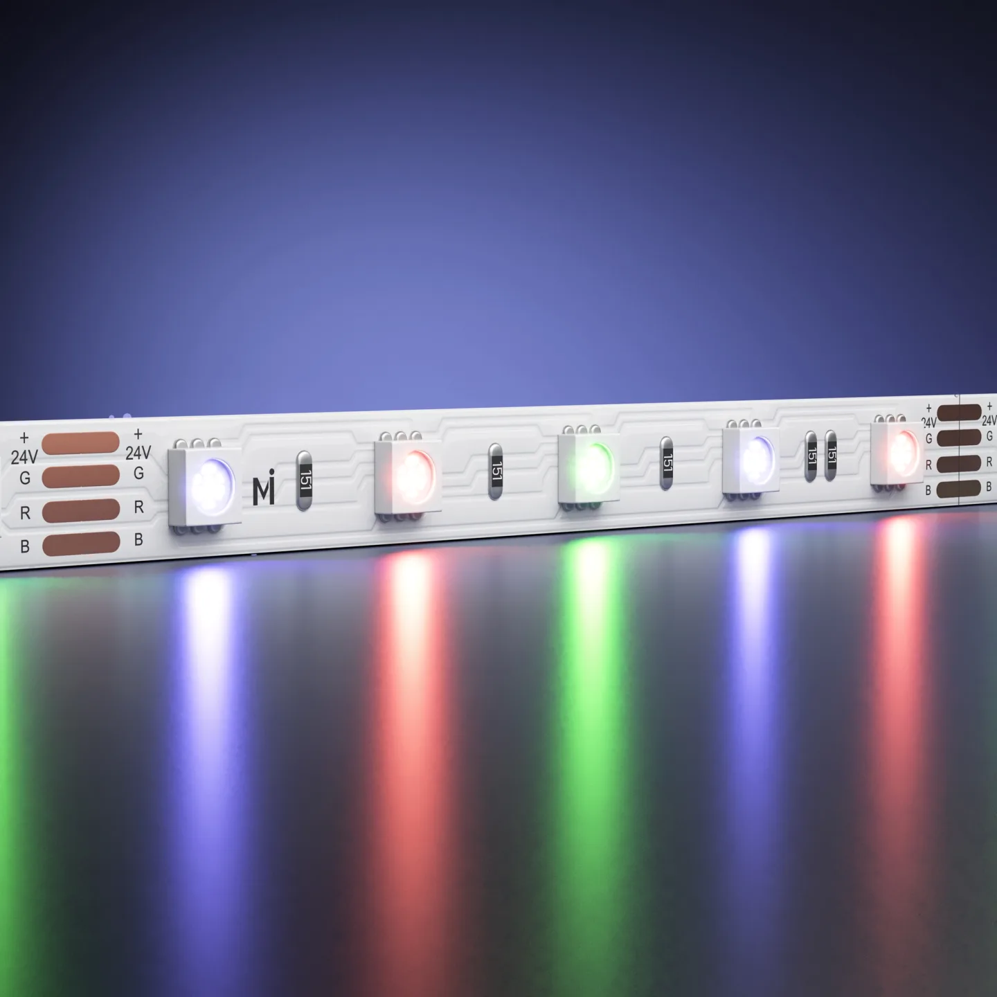 Led Strip Светодиодная лента Ультра 24В 5050 14,4Вт/м Цветная (RGB) 5м IP 20 201139 — главное фото товара