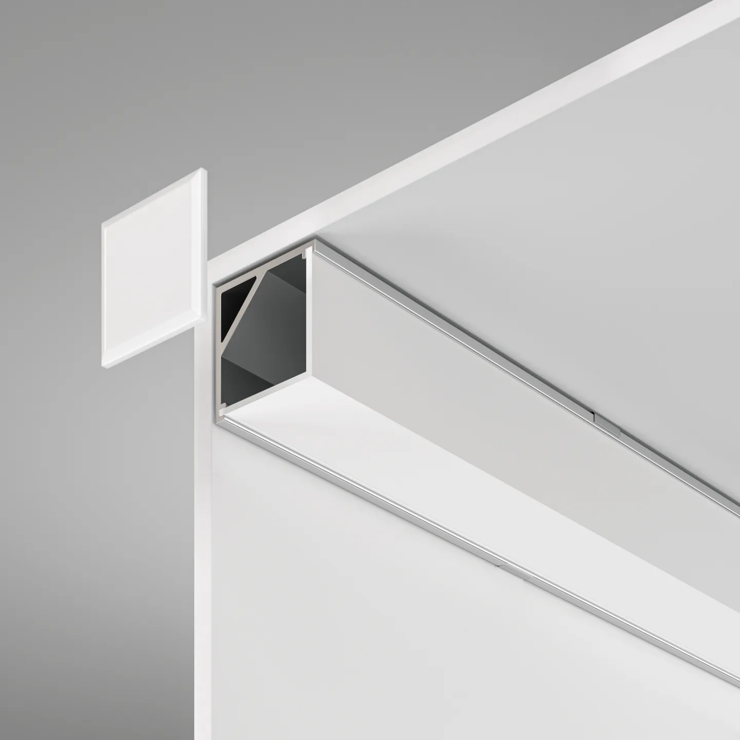 Led Strip Алюминиевый профиль накладной угловой 16x16 (Серебро, 2 м), ALM009S-2M — главное фото товара