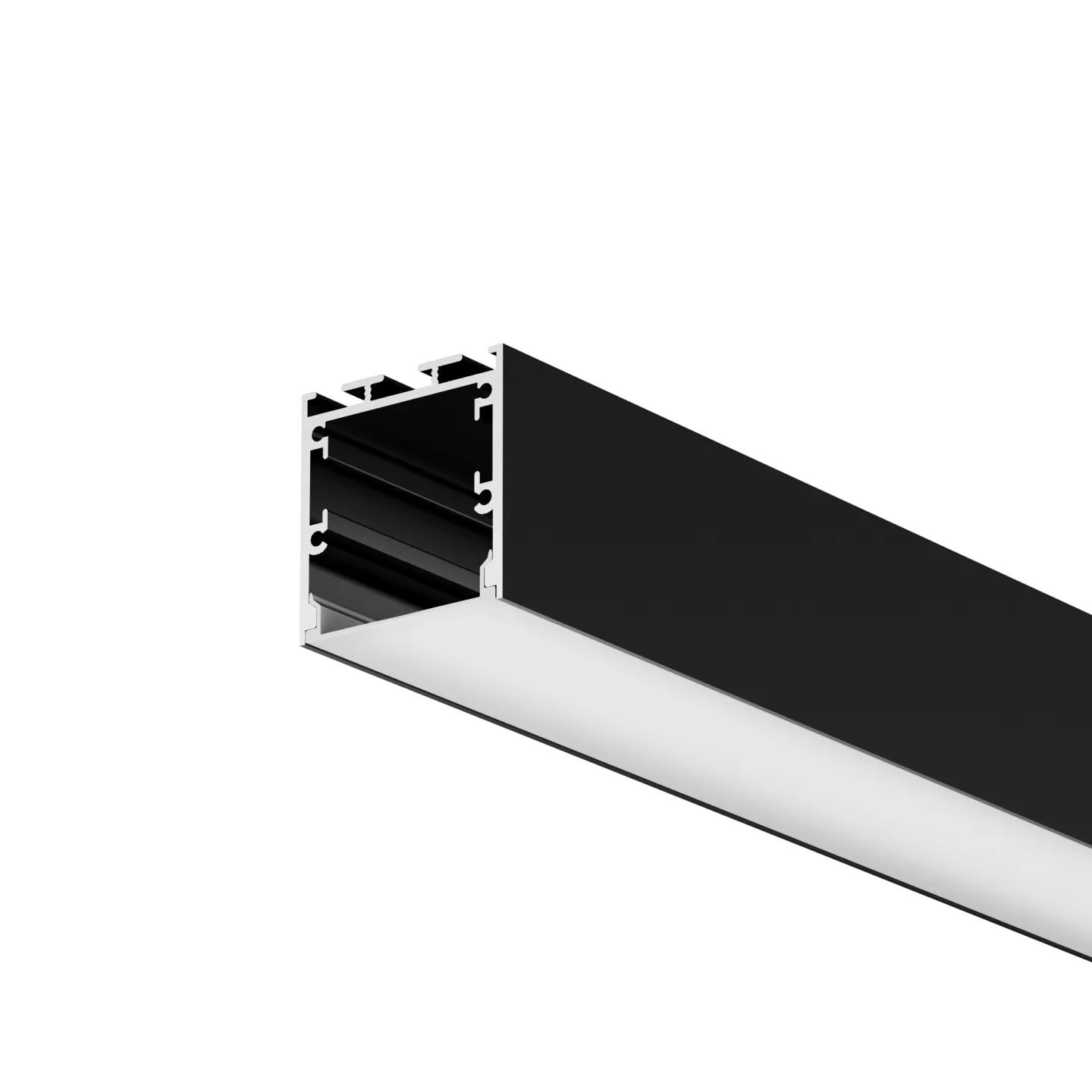 Led Strip Алюминиевый профиль накладной-подвесной 35x35 (Черный, 3 м), ALM-3535BT-B-3M 633004 — главное фото товара
