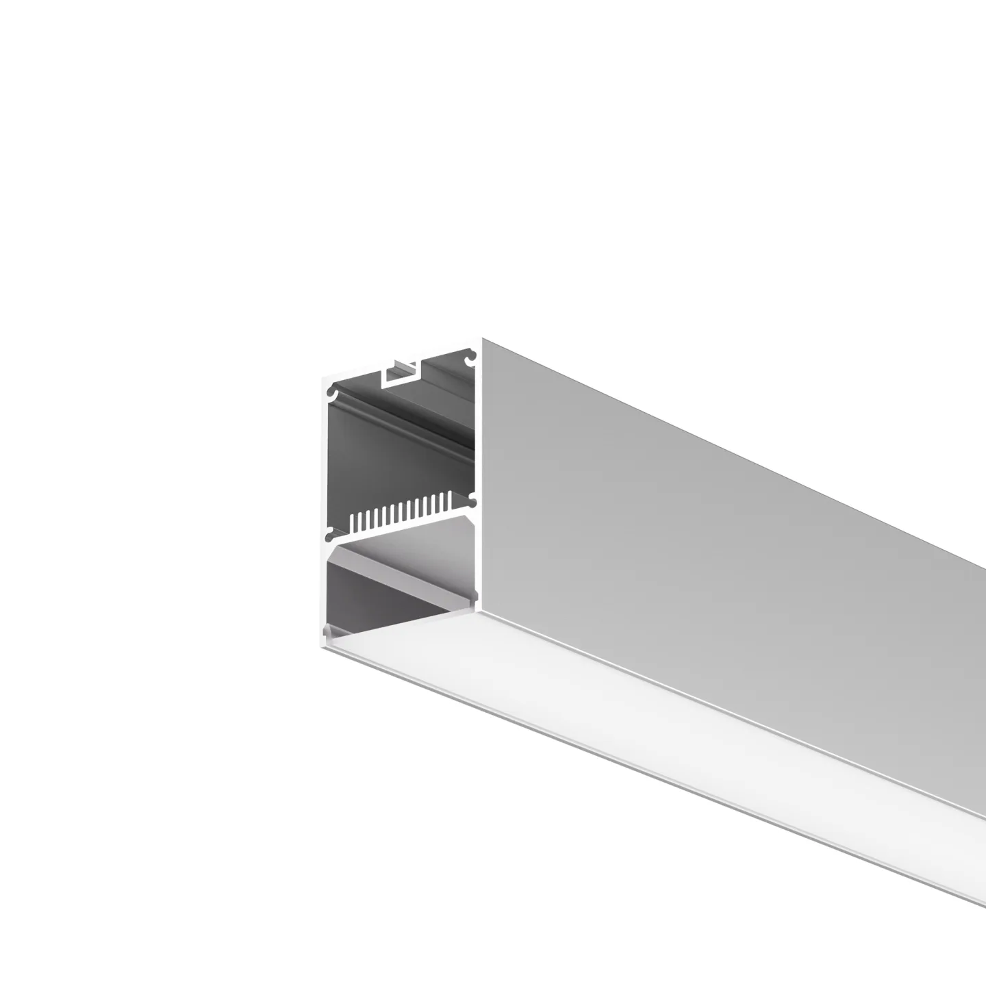 Led Strip Алюминиевый профиль накладной-подвесной 50х70 (Серебро, 2 м), ALM-5070-S-2M 633016 — главное фото товара