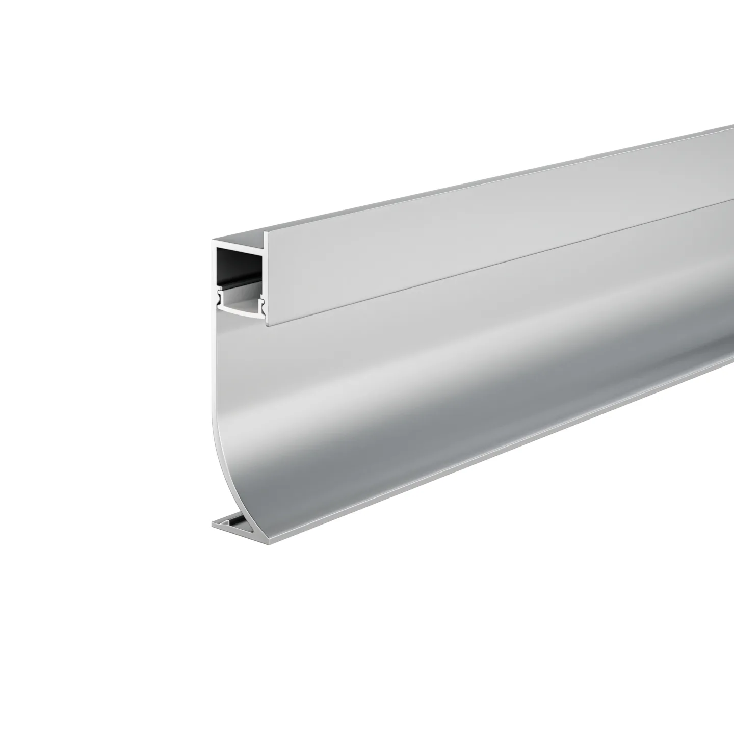 Led Strip Алюминиевый профиль плинтус 53x14 (Серебро, 2 м), ALM-5314-S-2M — главное фото товара