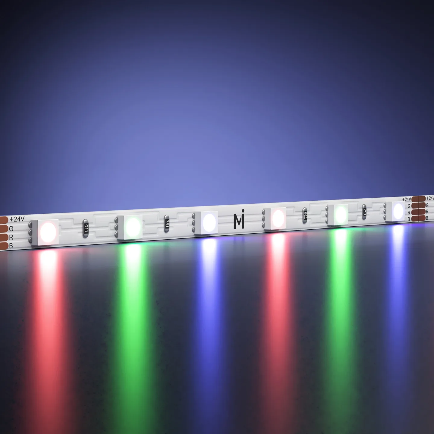 Led Strip Светодиодная лента Ультра 24В 3838 6Вт/м Цветная (RGB) 5м IP 20 201129 — главное фото товара