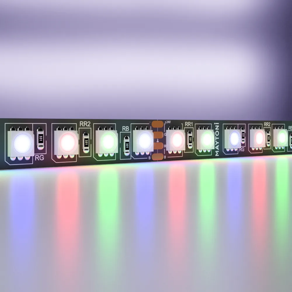 Led Strip Светодиодная лента 24В 5050 21Вт/м Цветная (RGB) 5м IP20 Black 20038 — главное фото товара