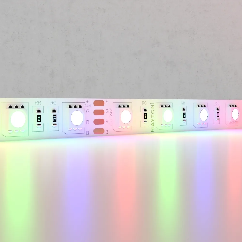 Led Strip Светодиодная лента 24В 5050 14,4Вт/м Цветная (RGB) 5м IP20 10174 — главное фото товара