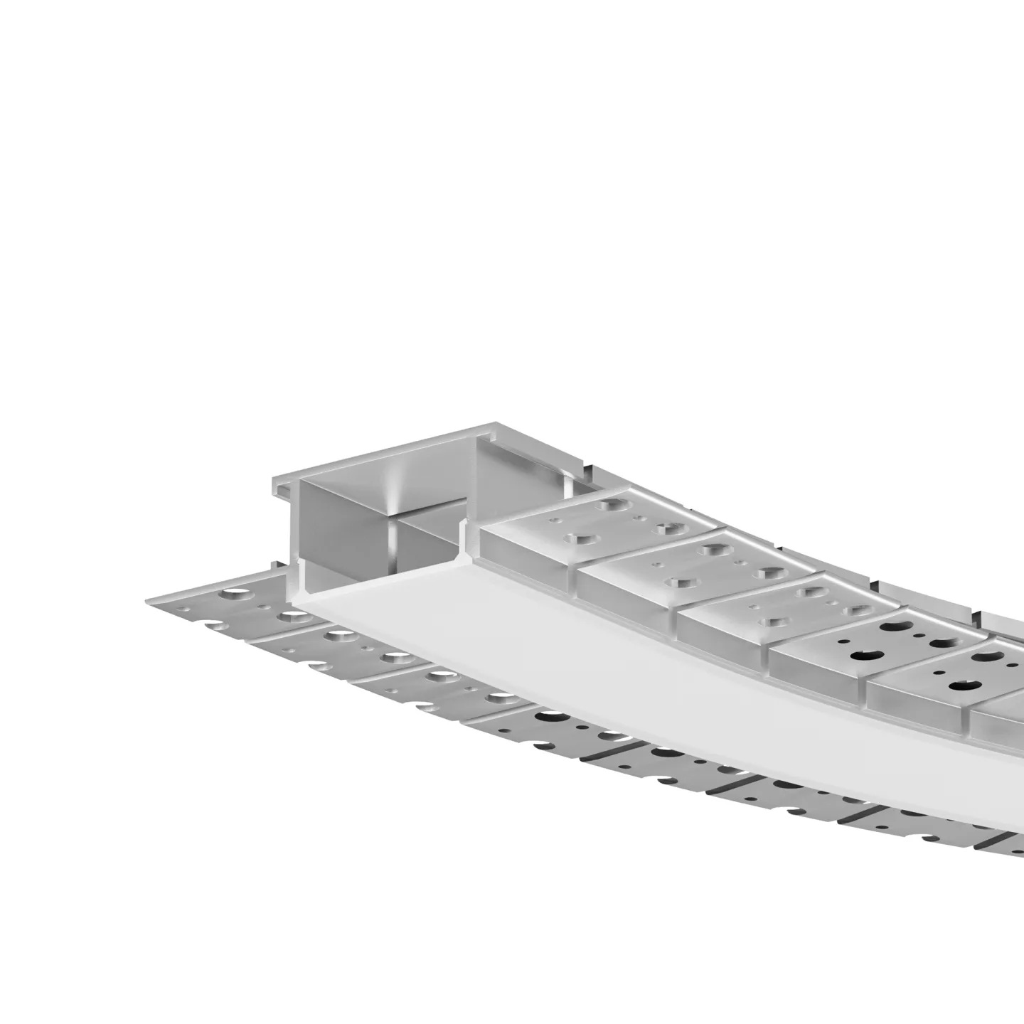 Led Strip Алюминиевый профиль встраиваемый с боковым изгибом ALM-6214SB-S-2M 636003 — главное фото товара