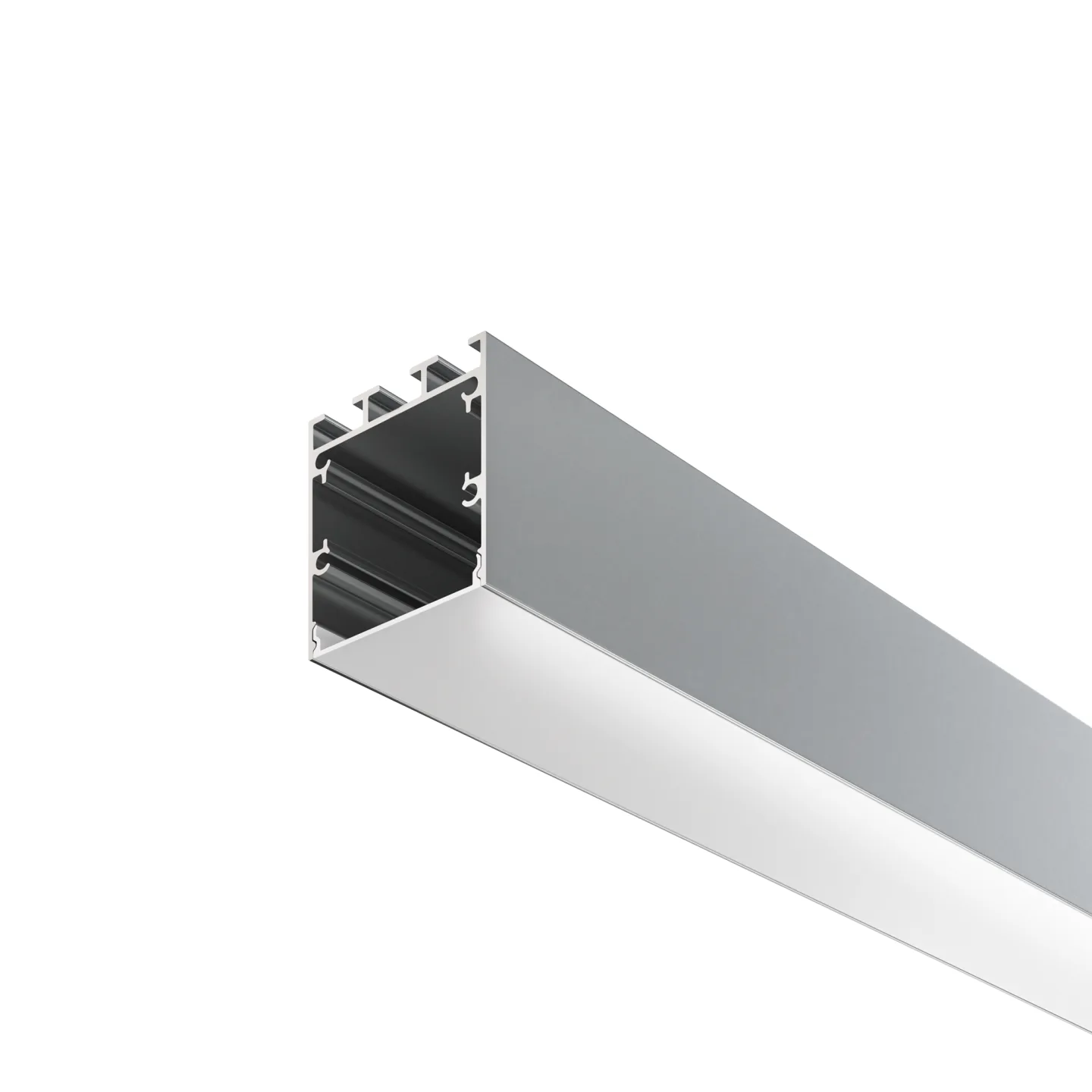 Led Strip Алюминиевый профиль накладной-подвесной 35x35 (Серебро, 2 м), ALM-3535B-S-2M — главное фото товара