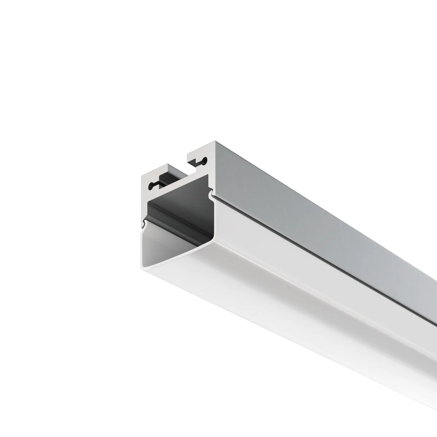 Led Strip Алюминиевый профиль накладной-подвесной 20x20 (Серебро, 2 м), ALM-2020B-S-2M — главное фото товара
