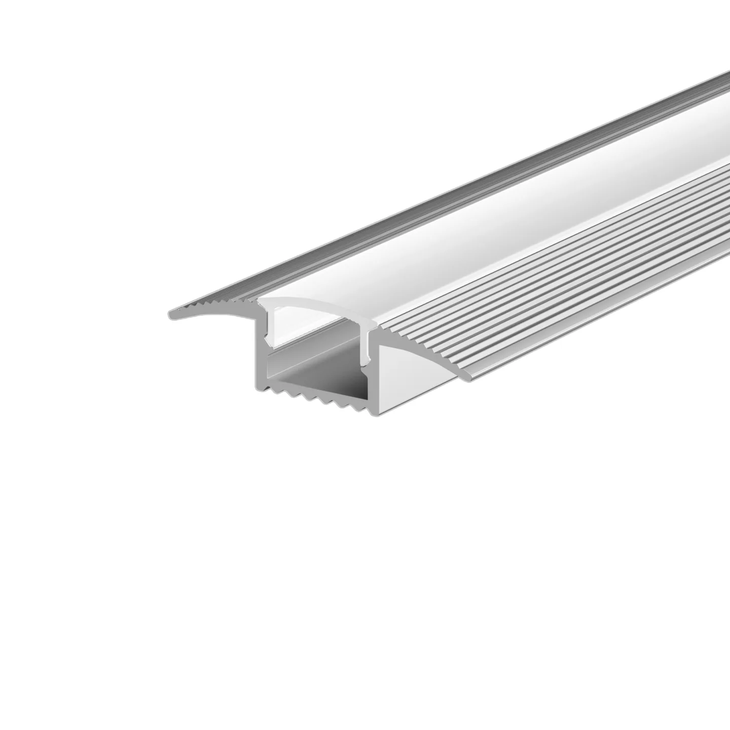 Led Strip Алюминиевый профиль встраиваемый в пол 37x10 (Серебро, 2 м), ALM-3710-S-2M 636022 — главное фото товара