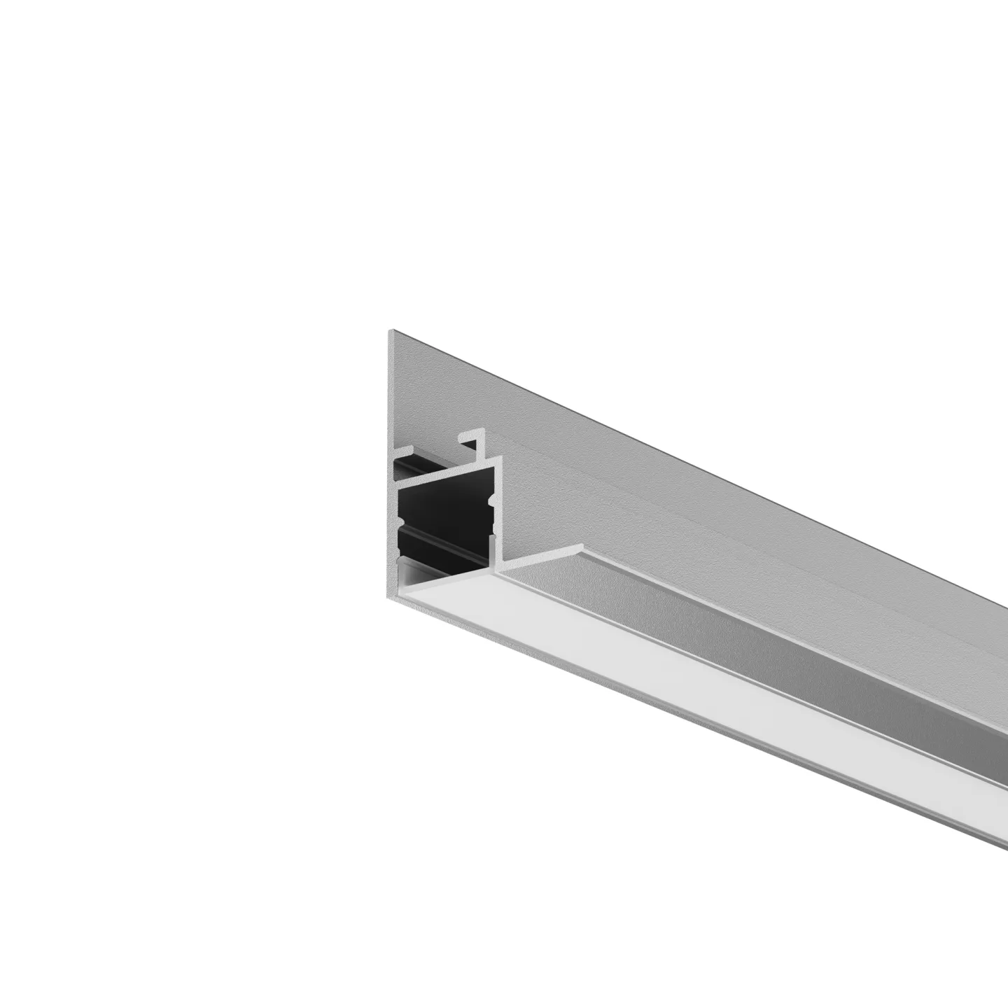 Led Strip Алюминиевый профиль встраиваемый скрытого монтажа 26x30 (Серебро, 2 м), ALM-2630-S-2M 632014 — главное фото товара