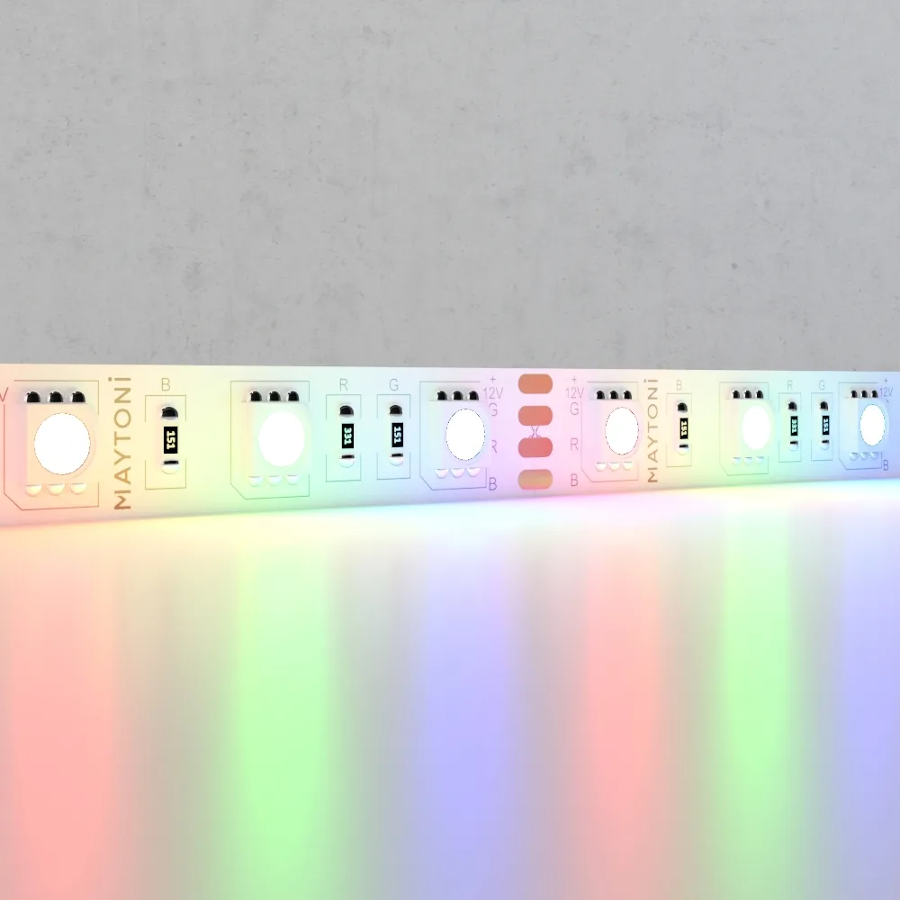 Led Strip Светодиодная лента 12В 5050 14,4Вт/м Цветная (RGB) 5м IP20 10134 — главное фото товара