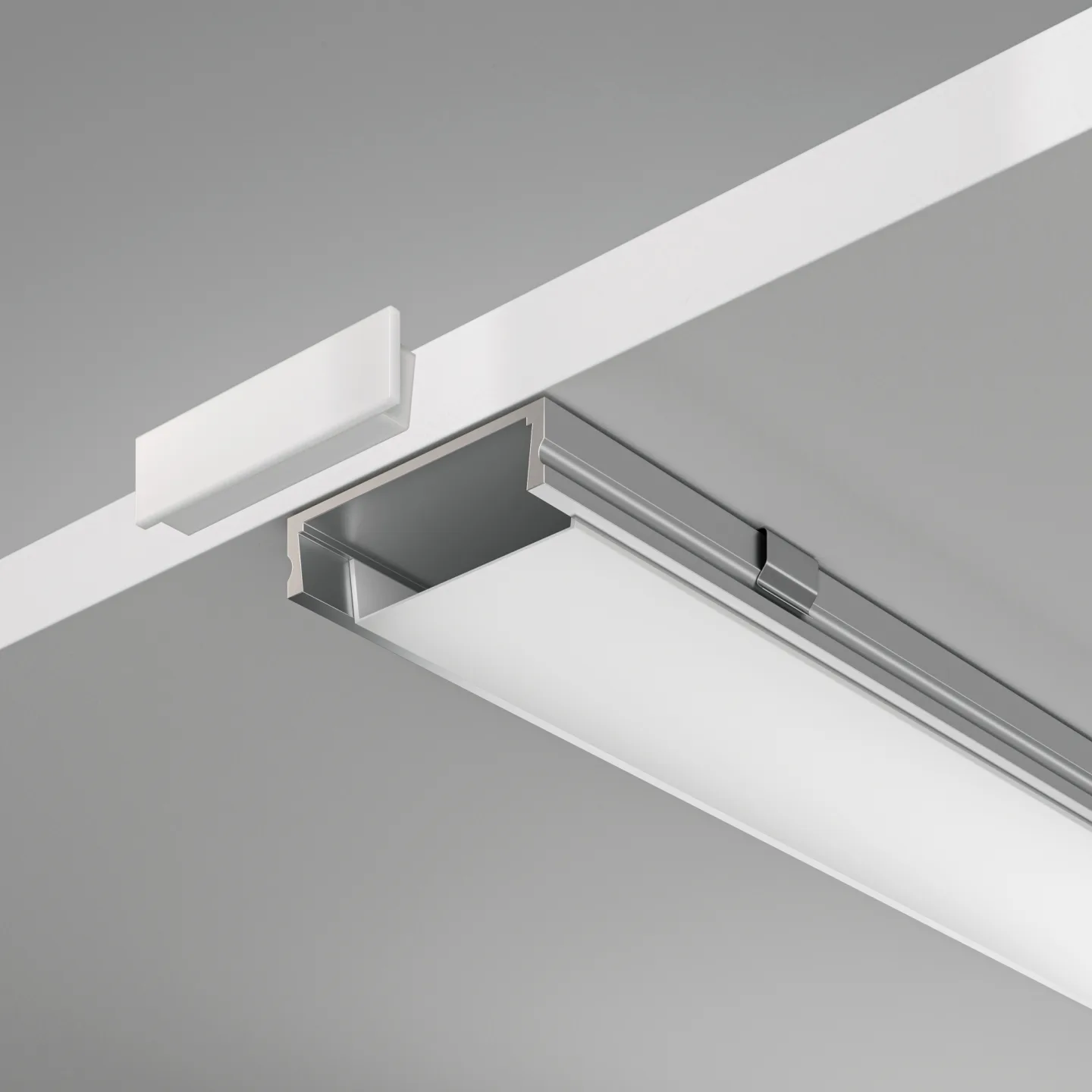 Led Strip Алюминиевый профиль накладной 24x6 (Серебро, 2 м), ALM002S-2M — главное фото товара