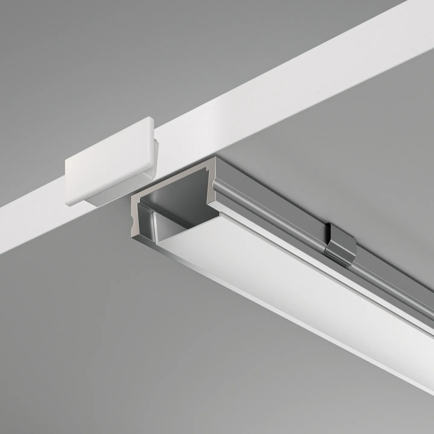 Led Strip Алюминиевый профиль накладной 15x6 (Серебро, 2 м), ALM001S-2M — главное фото товара