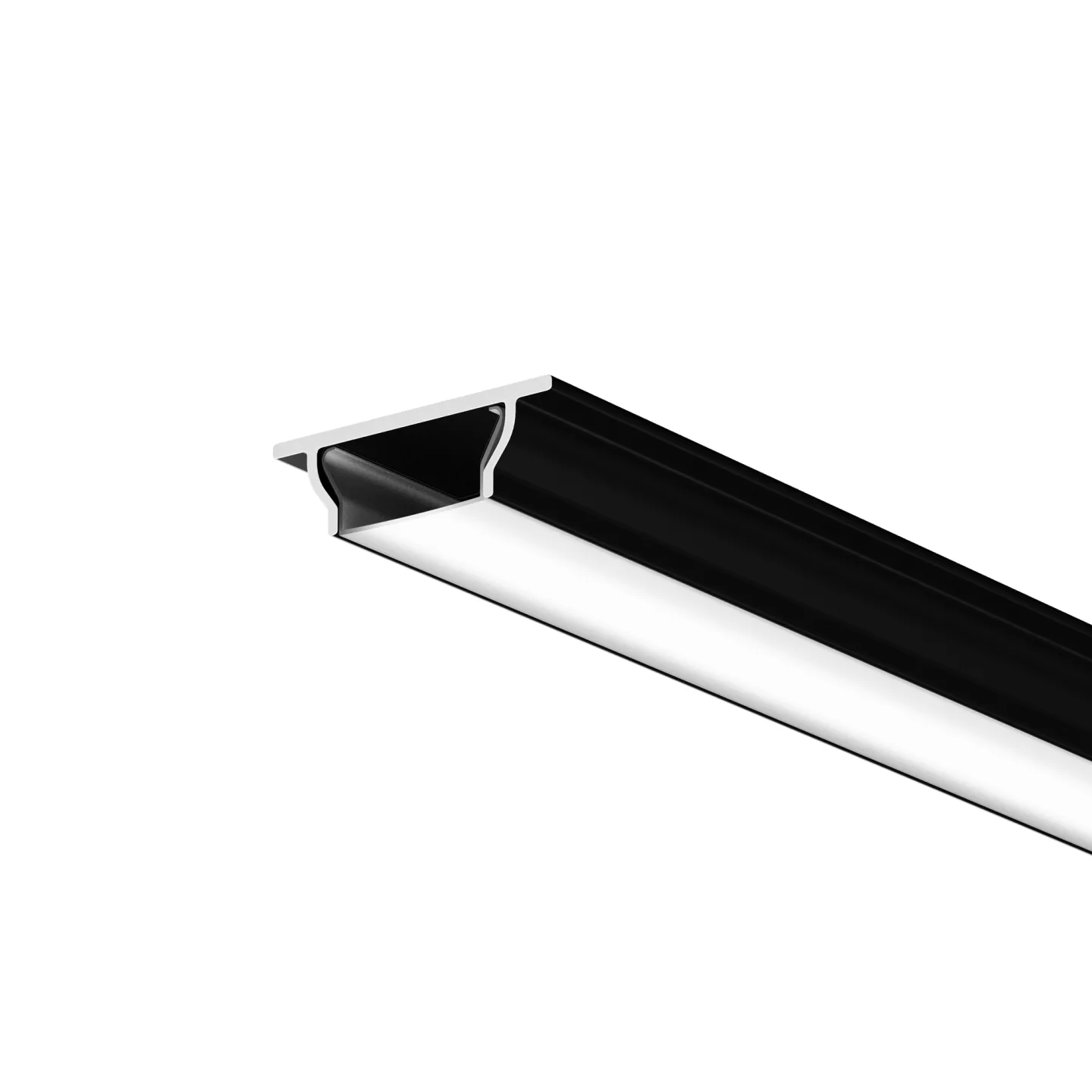 Led Strip Алюминиевый профиль накладной 11x3,5 с вертикальным изгибом (Черный, 2 м), ALM-1103-B-2M 631018 — главное фото товара