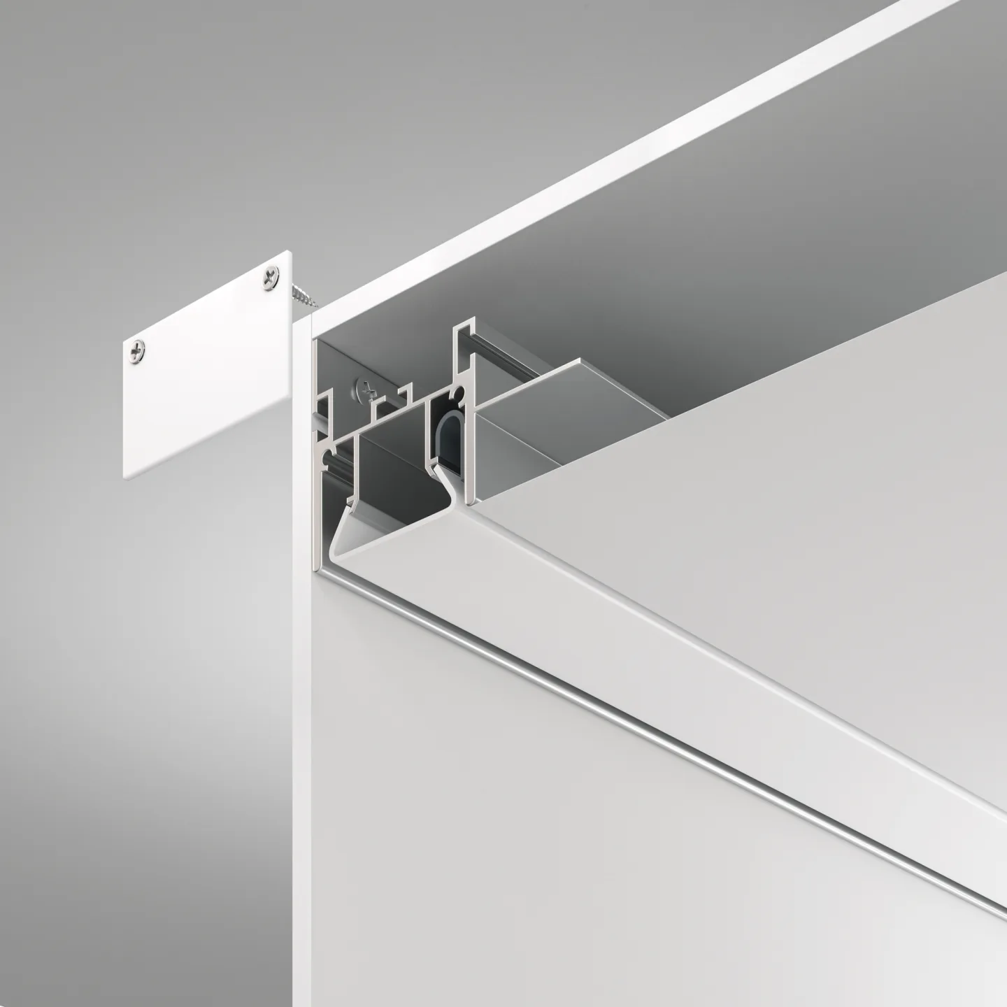 Led Strip Алюминиевый профиль для натяжного потолка 52x35 (Серебро, 2 м), ALM013S-2M — главное фото товара