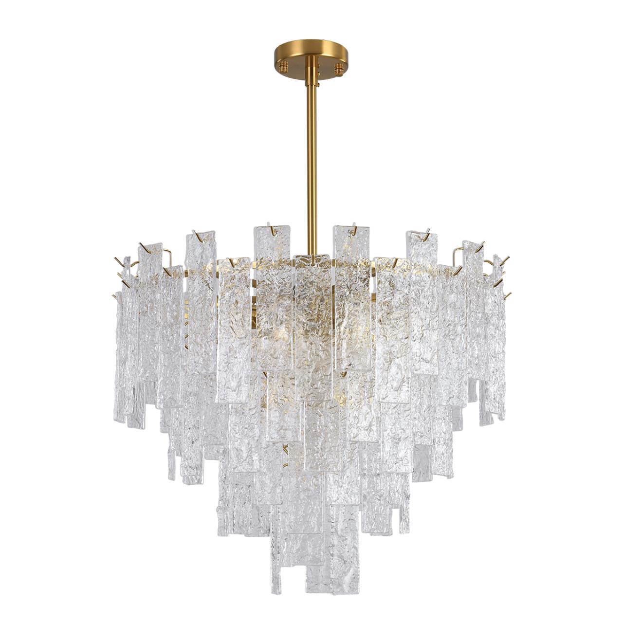 Lumion 8422/8 CLASSI бронза/прозрачный, металл/стекло Люстра E14 8*40W 220V VIVENDA — главное фото товара
