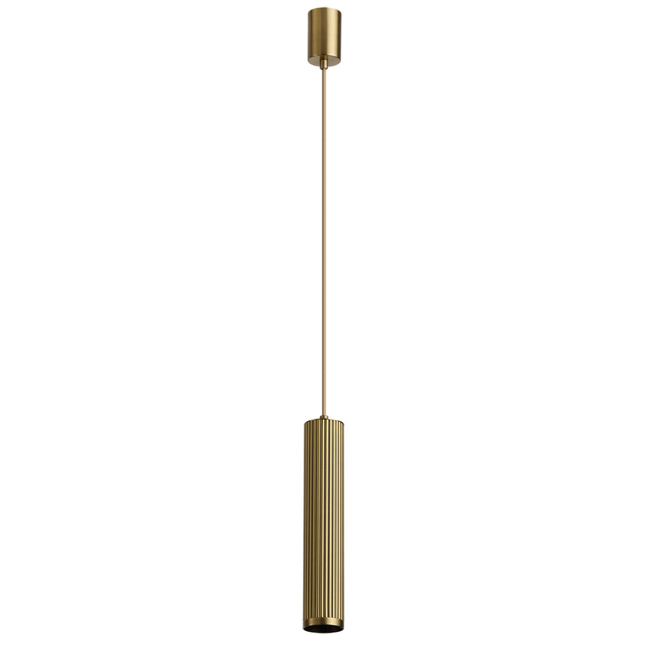 Odeon Light 7013/1 HIGHTECH ODL27 Подвесной светильник металл/алюминий/античная бронза/под латунь IP20 LED GU10 10W 220V MANCHESTER — главное фото товара