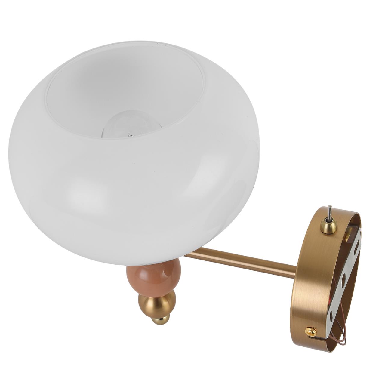 Lumion 8425/1W MODERNI LN27 170 бронза/белый/бежевый/коричневый, металл/керамика/стекло Бра E27 60W 220V PICCOLO — главное фото товара