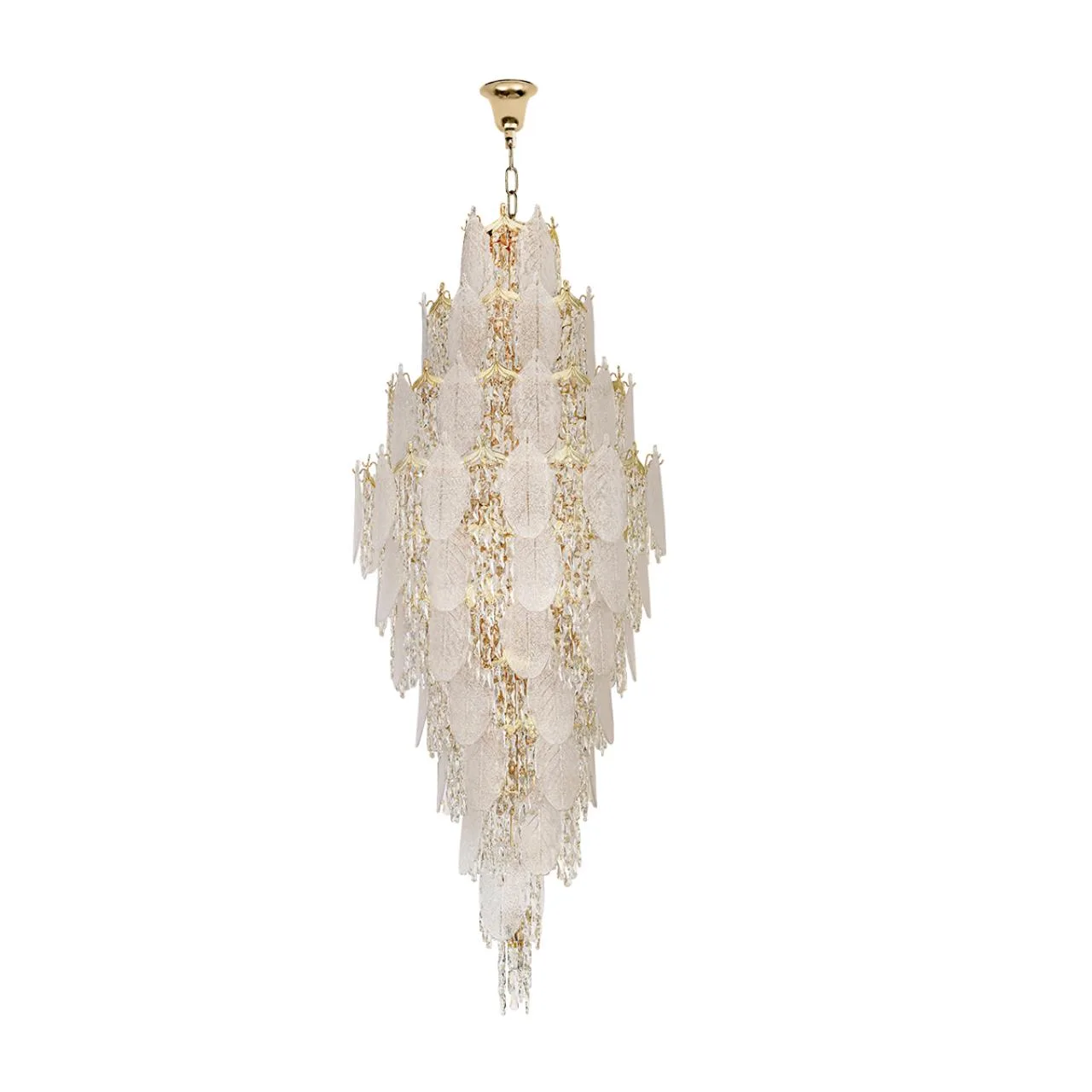 Odeon Light 5049/54 HALL (В 3-х КОРОБКАХ) ODL24 611 золото/прозрачный/металл/хрусталь/стекло Люстра E14 54*25W TEARS — главное фото товара