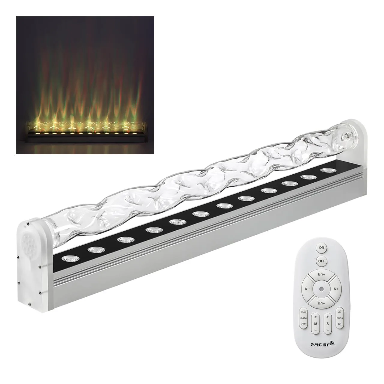 Odeon Light 7027/72FL HIGHTECH ODL25 253 Напольный переносной све-к (вкл в розетку) IP20 LED 20W RGBCW с перекл-м цветов с ПДУ A110-240V WATERFALL — главное фото товара