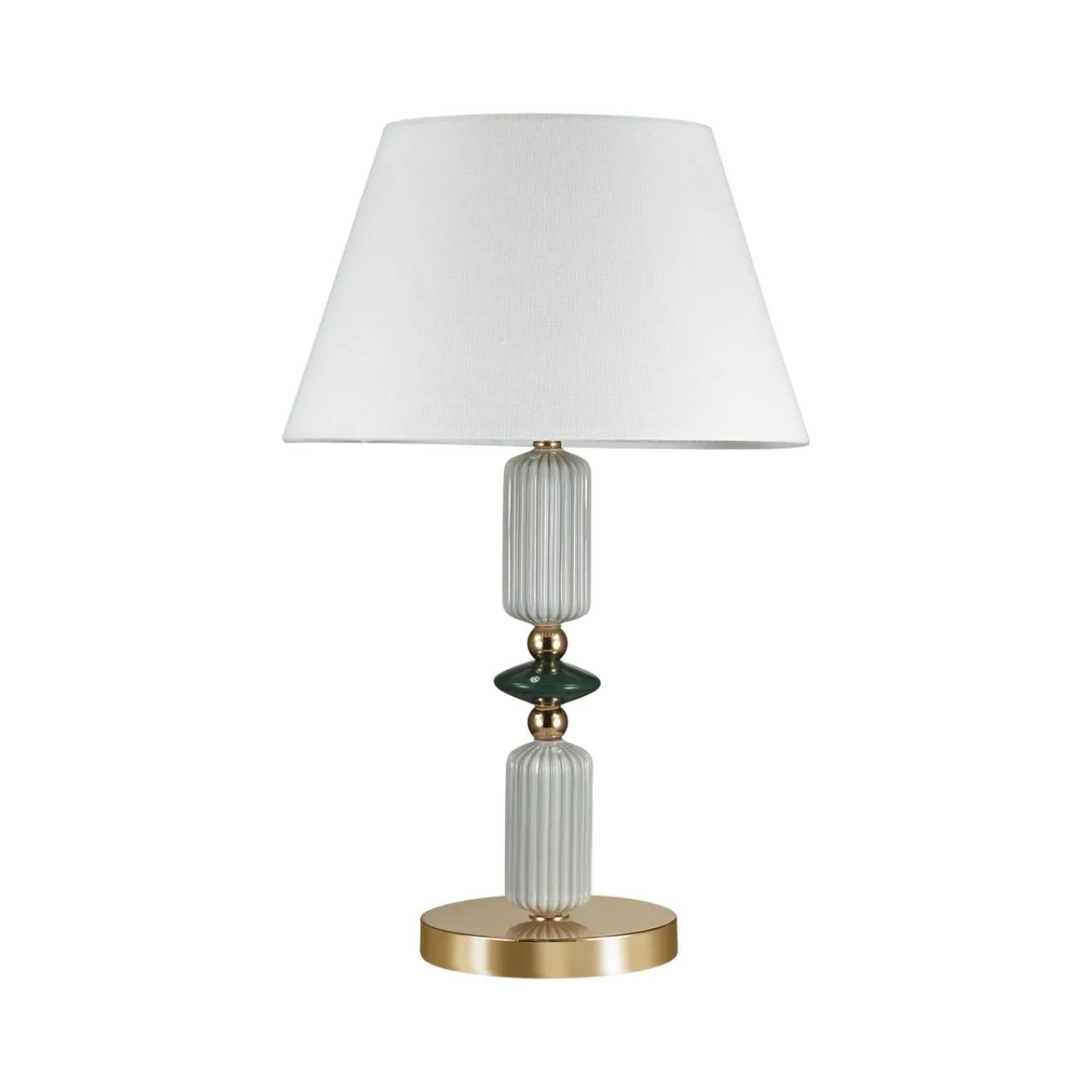 Odeon Light 4861/1TC CLASSIC ODL_EX22 133 золотой/раноцветн.керамика/абажур Настольная лампа E27 1*60W 4861/1TC CANDY — главное фото товара