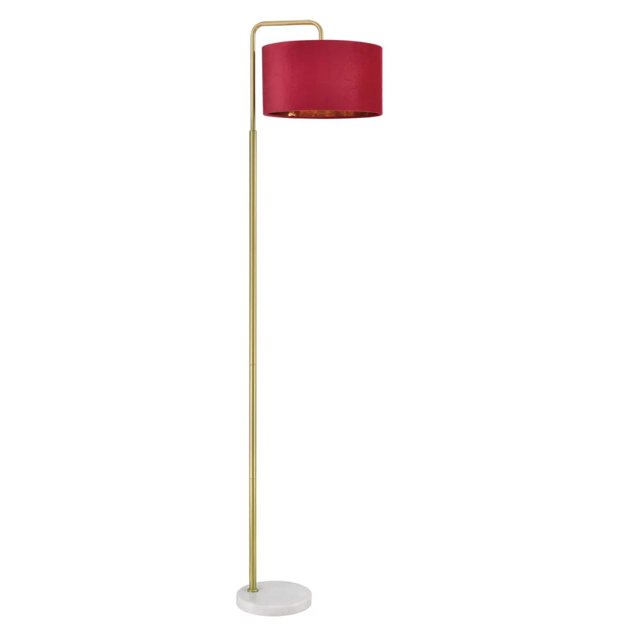 Lumion 8073/1F NEOCLASSI LN26 464 золото/бордовый, металл/камень/текстиль Торшер E27 1*60W 220V VELVETA — главное фото товара