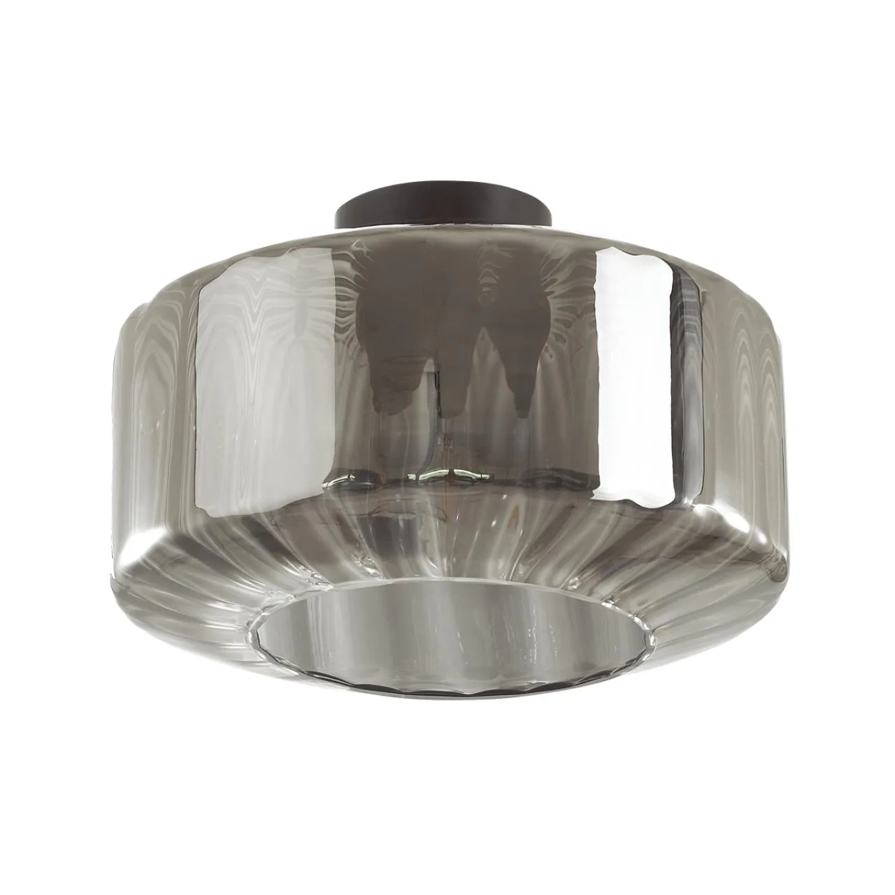 Odeon Light 4746/1C PENDANT ODL21 409 дымчатый/черный Светильник потолочный E27 1*60W BINGA — главное фото товара