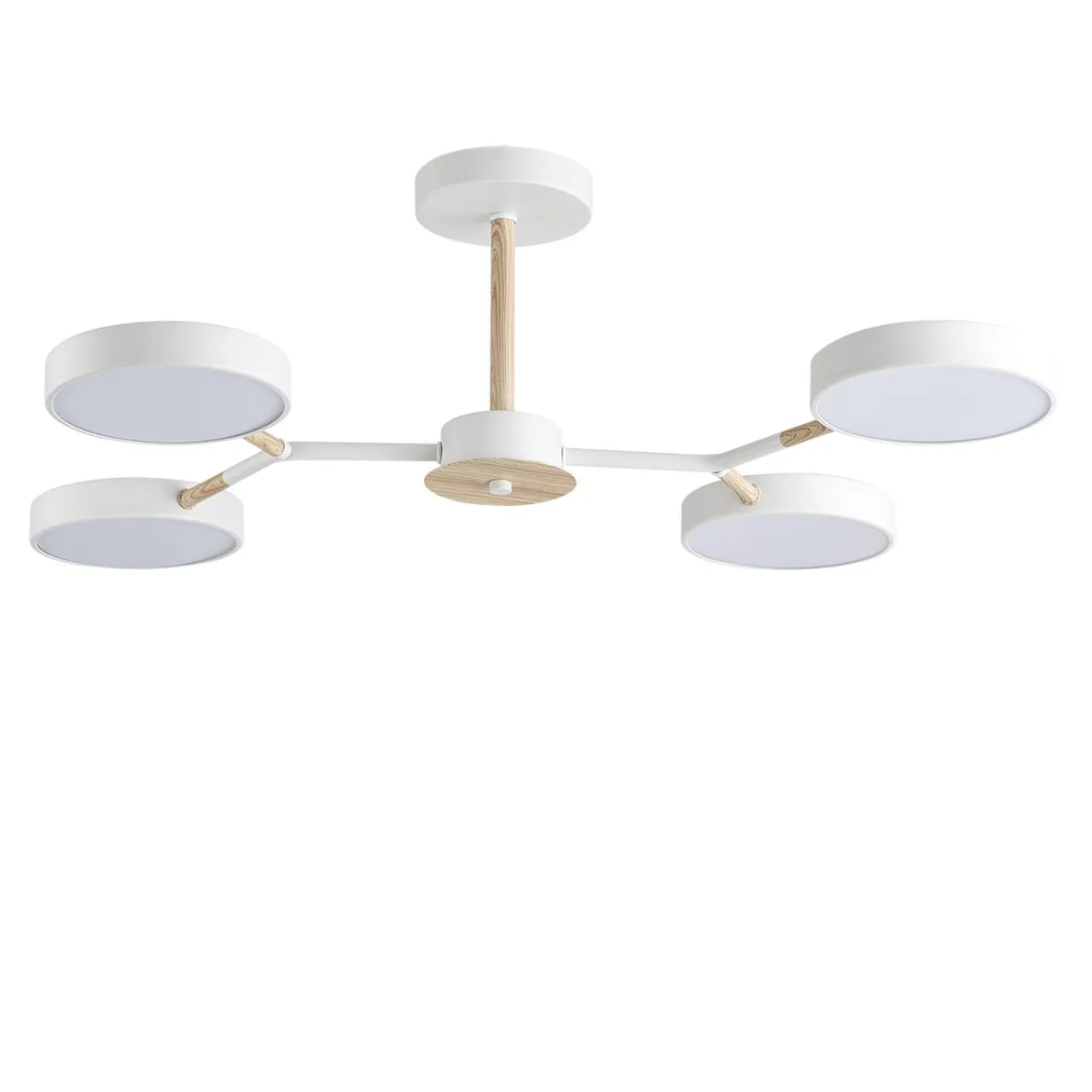 Lumion 5652/72CL LEDIO LN26 347 белый, дерево Люстра потолочная LED 72W 3000/4000/6000К 220V BRAD — главное фото товара