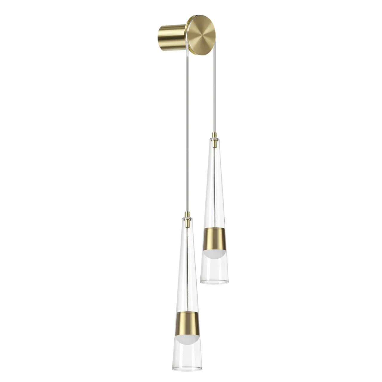 Odeon Light 5043/24WL L-VISION ODL24 000 глянц.золото/прозрачный/металл/стекло Бра LED 24W 3000K 2536Лм LUMP — главное фото товара