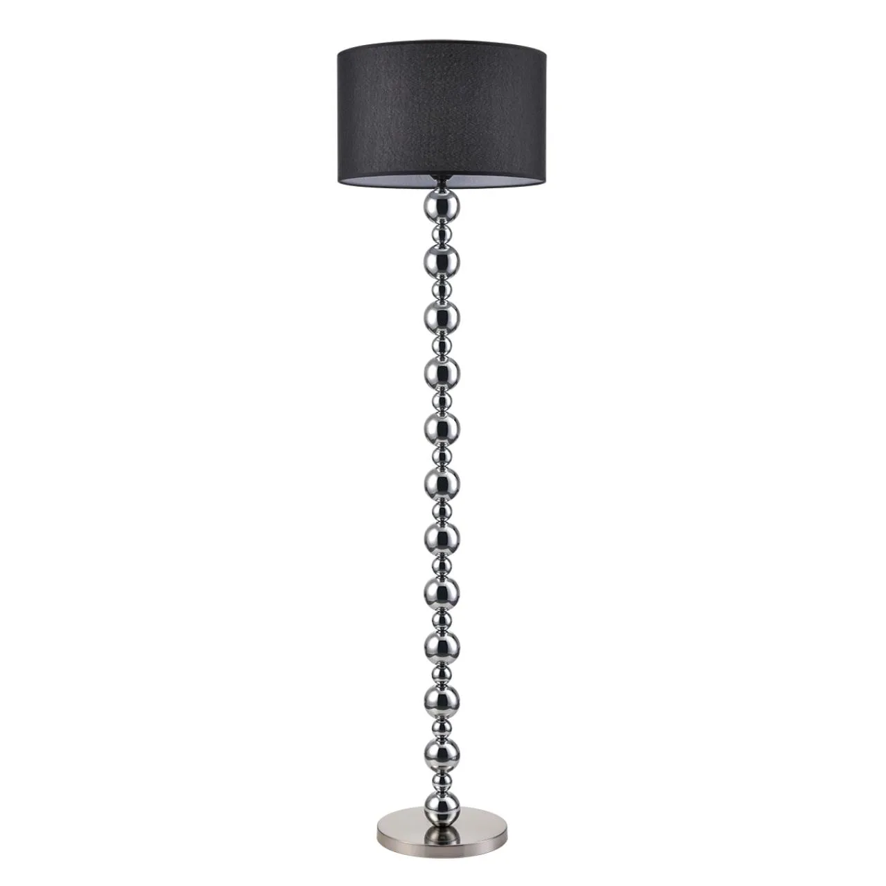 Lumion 8079/1F NEOCLASSI LN26 467 хром/черный металл/текстиль Торшер E27 1*60W 220V NAVILA — главное фото товара