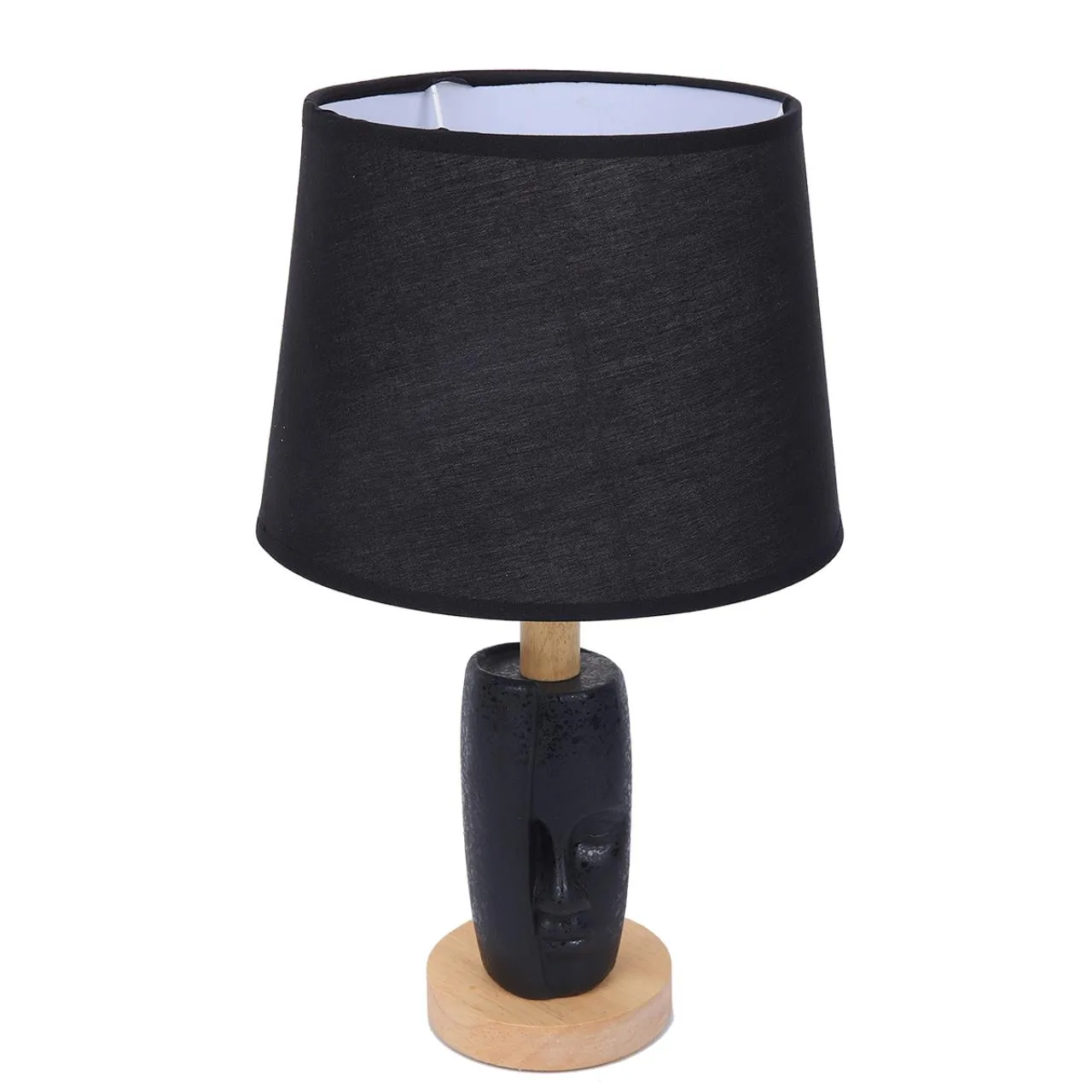 Lumion 8209/1T MODERNI LN26 490 черный, керамика/текстиль Настольная лампа Е27 1*60W 220V VISIONA — главное фото товара
