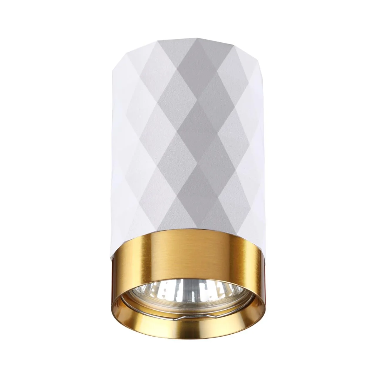Odeon Light 4286/1C HIGHTECH ODL22 329 белый/золотистый/металл Потолочный светильник IP20 LED GU10 max 10W AD ASTRUM — главное фото товара
