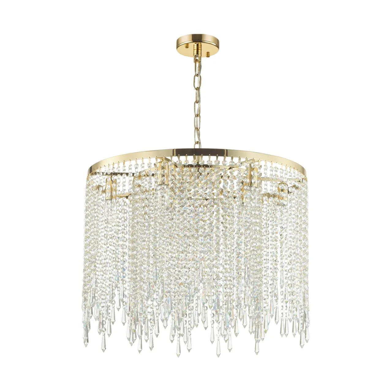 Odeon Light 5028/9 MODERN ODL23 619 золотой/прозрачный металл/хрусталь Люстра E14 9*40W CHOKKA — главное фото товара