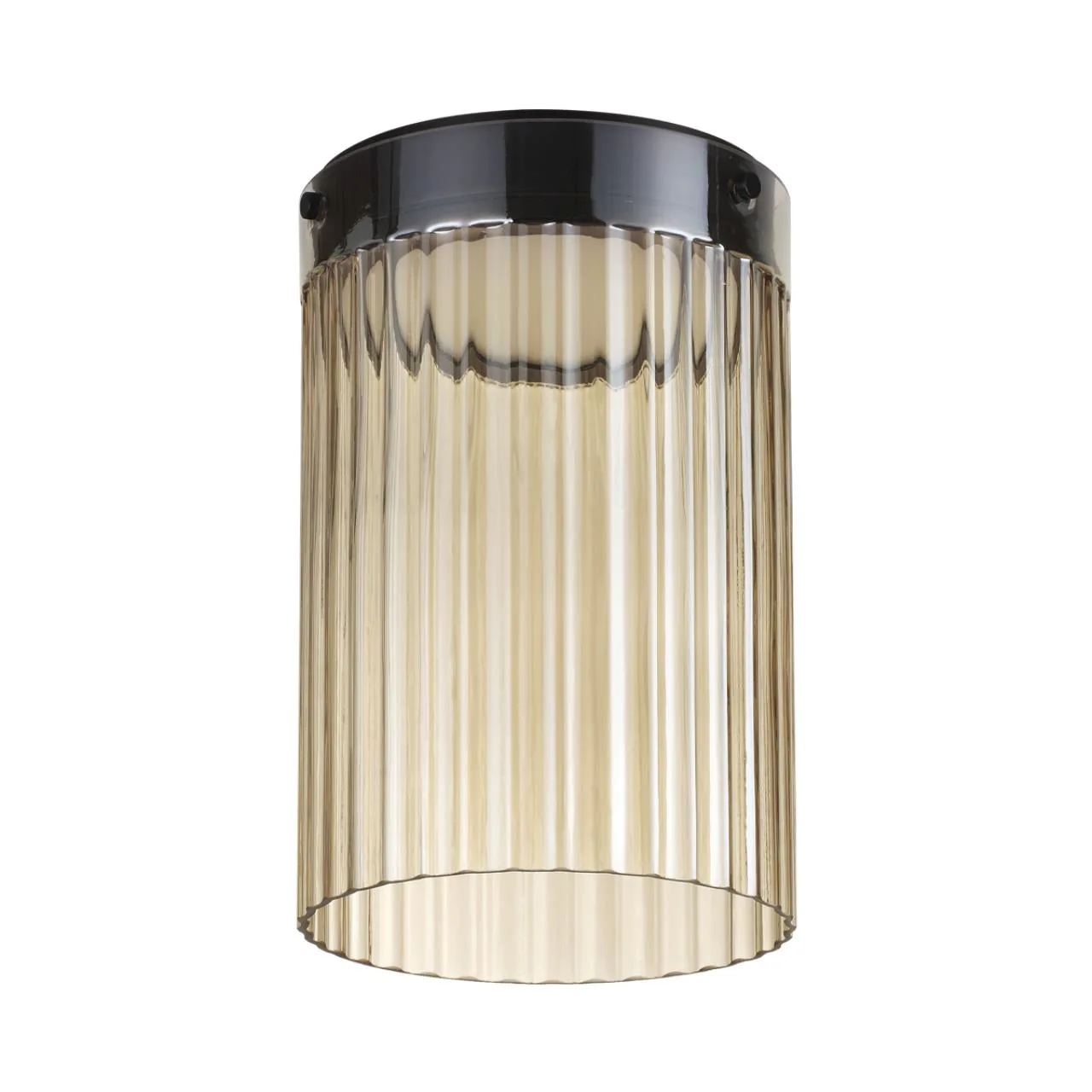 Odeon Light 5047/15LC L-VISION ODL24 000 черный/светл.янтарный/металл/стекло Потолочный светильник LED 15W 4000К 1676Лм PILLARI — главное фото товара