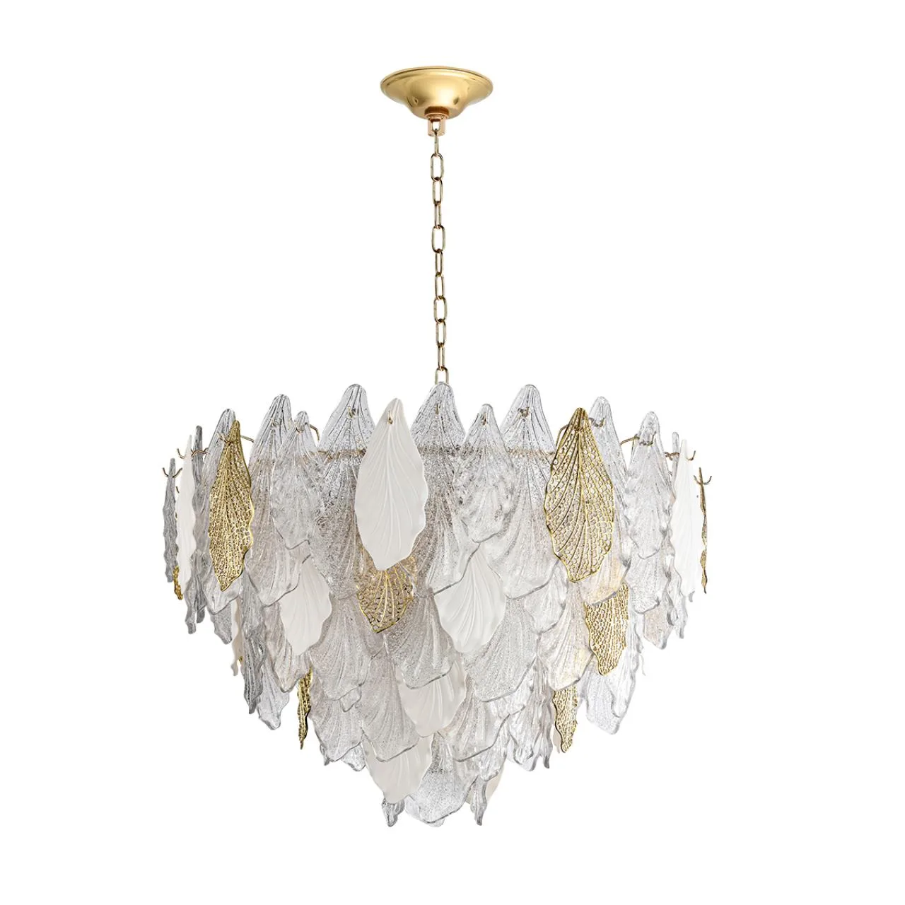 Odeon Light 5052/21 HALL ODL24 607 золото/белый/прозрачный/металл/стекло/фарфор/металл Люстра E14 21*40W LACE — главное фото товара