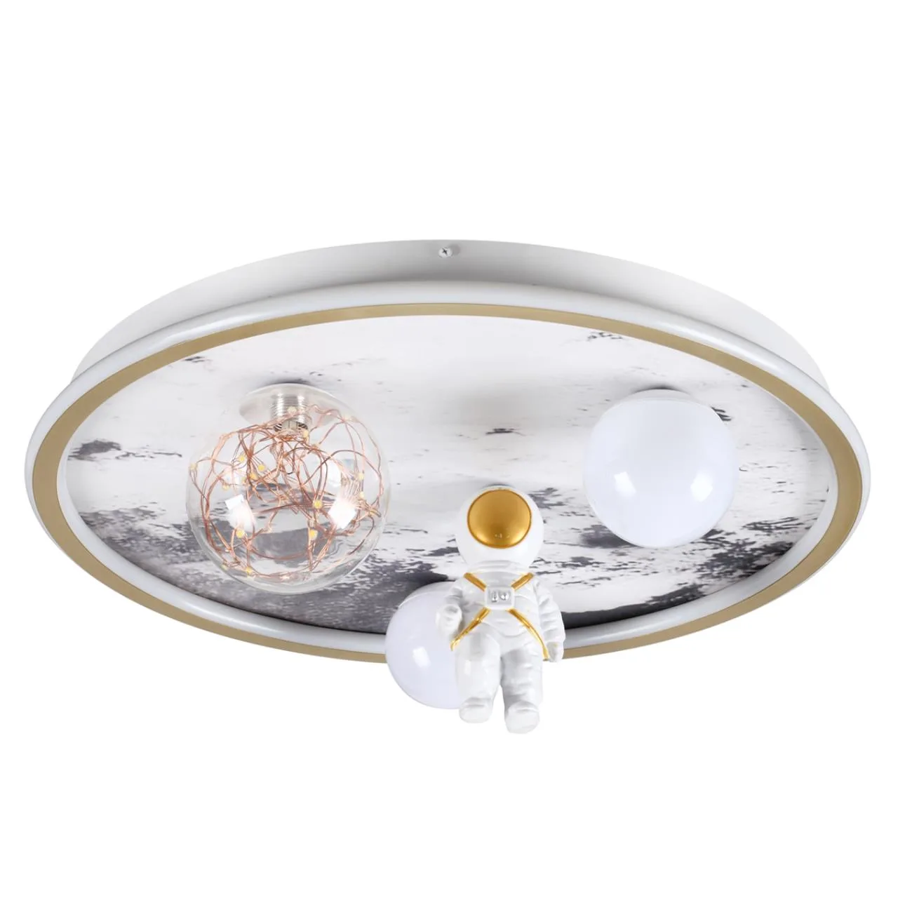 Lumion 6507/88CL LEDIO LN26 355 белый, золотой Потолочный светильник с ПДУ LED 105W 3000-6000K 220V ATLAS — главное фото товара