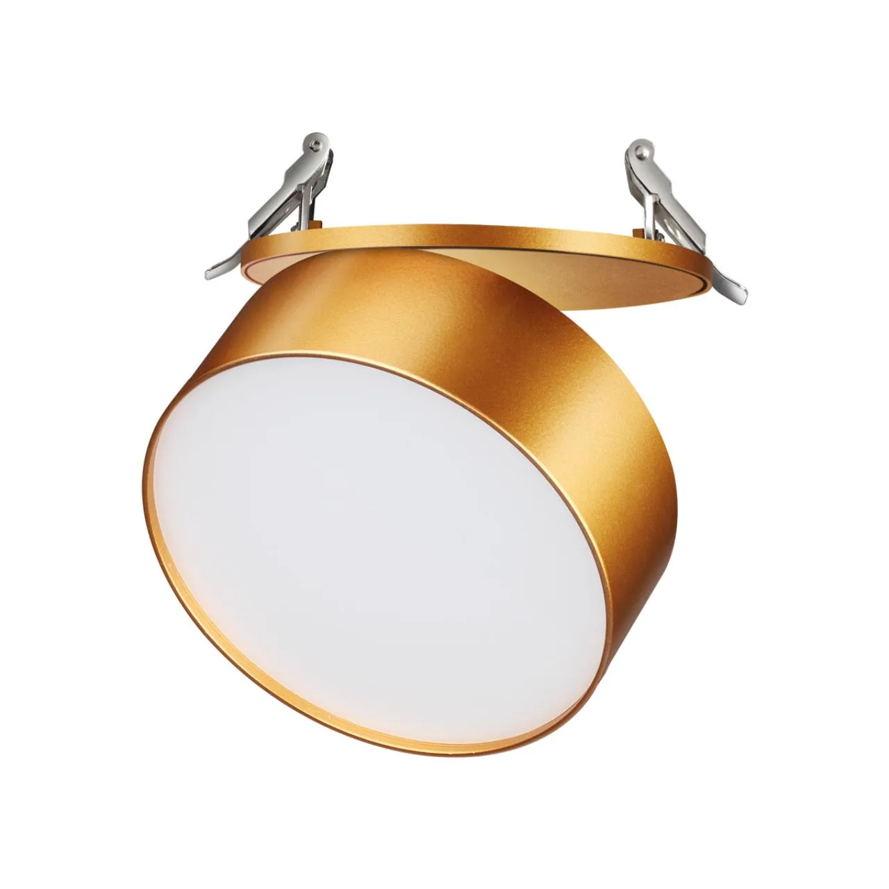 Novotech 358754 SPOT NT21 525 матовое золото Светильник встраиваемый светодиодный IP20 LED 24W 4000K 2100Лм 100-265V PROMETA — главное фото товара