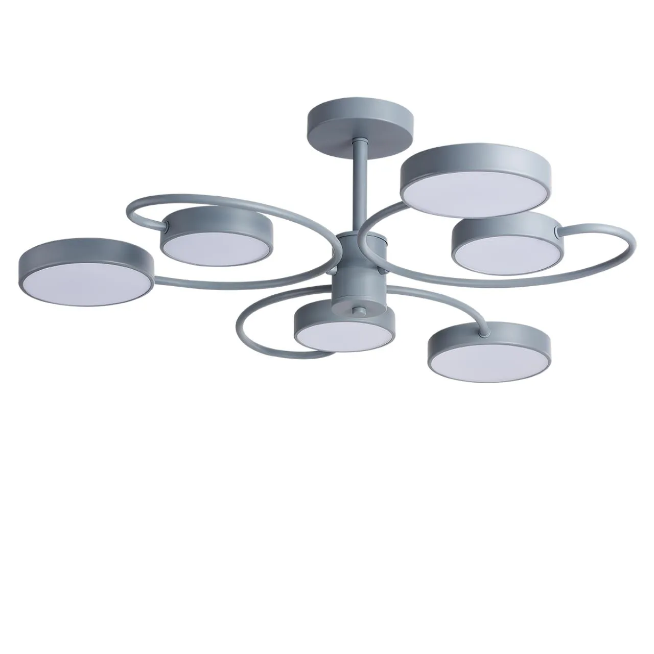 Lumion 5656/90CL LEDIO LN26 350 серый Люстра потолочная LED 90W 3000/4000/6000К 220V EVIN — главное фото товара