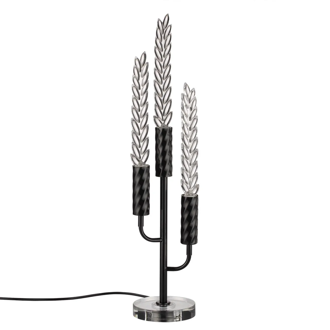 Odeon Light 5459/9TL L-VISION ODL_EX26 041 черный глянцевый/прозрачн./металл/стекло/хрустальное стекло Настольная лампа LED 9W (3*3W) 3000K 460Лм KOLOS — главное фото товара